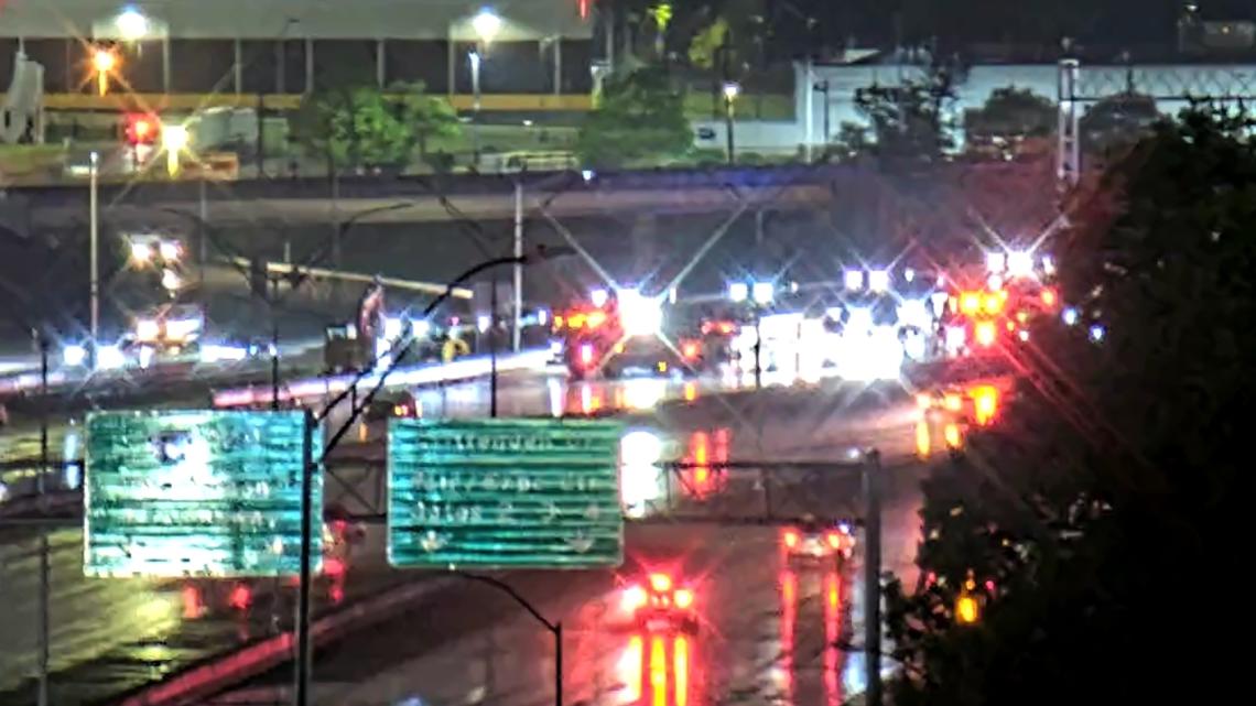 Severe storms cause road closures, downed trees and power lines in Kentucky and Indiana