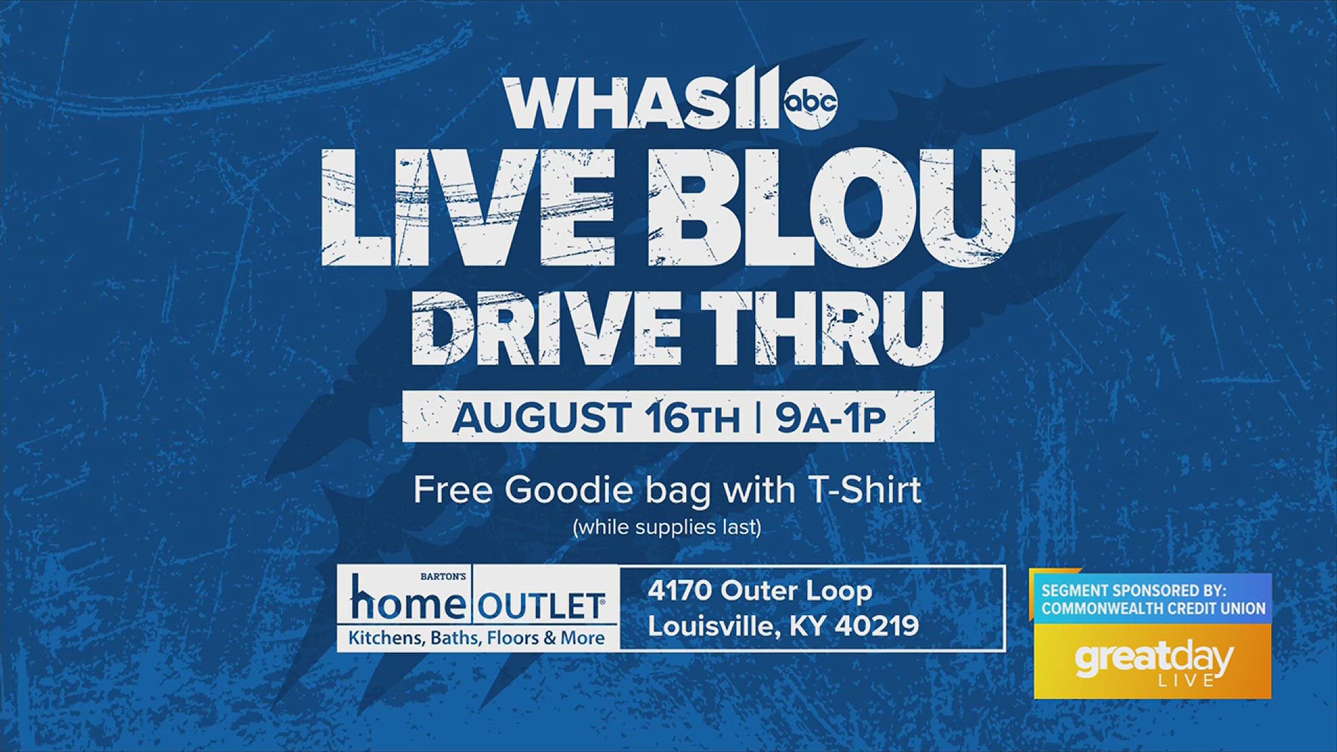 Check out the Live Blou Drive Thru at Commonwealth Credit Union in Shelbyville.