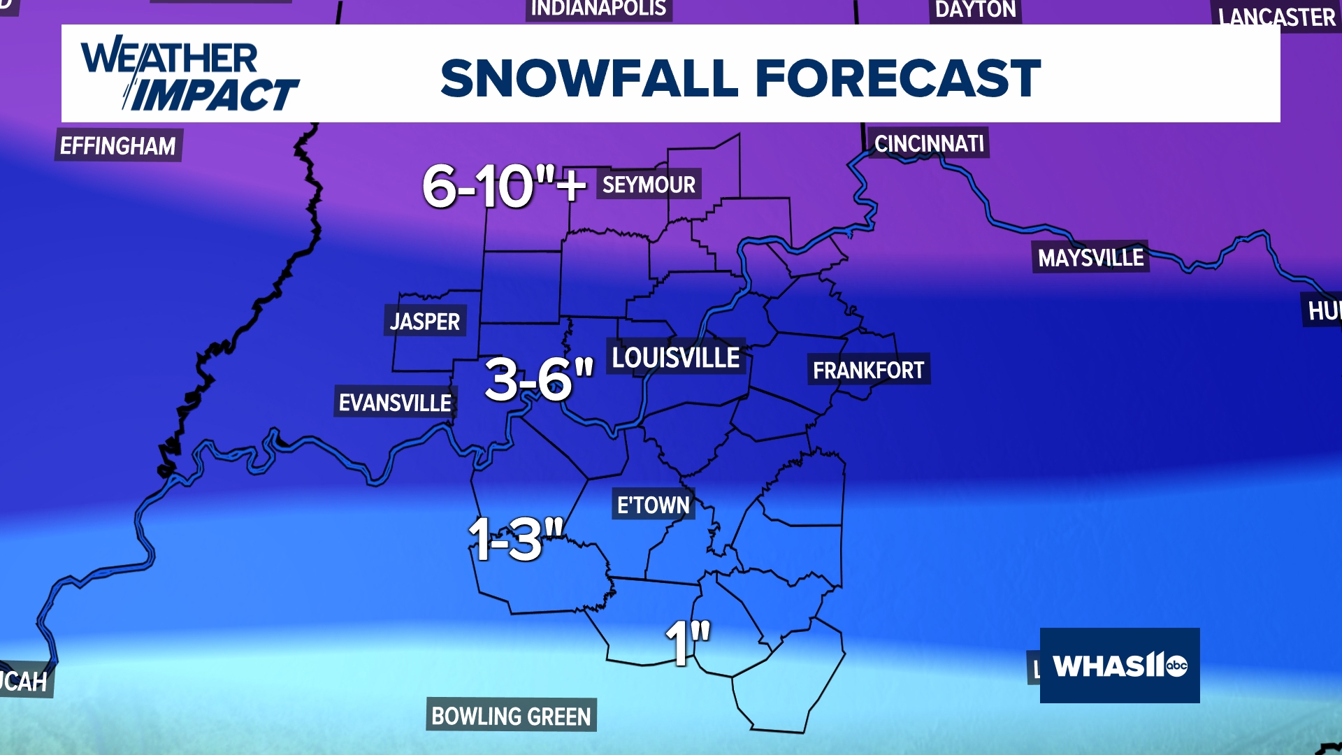 Weather Impact Alert Days | Weekend winter storm in Kentucky, Indiana ...