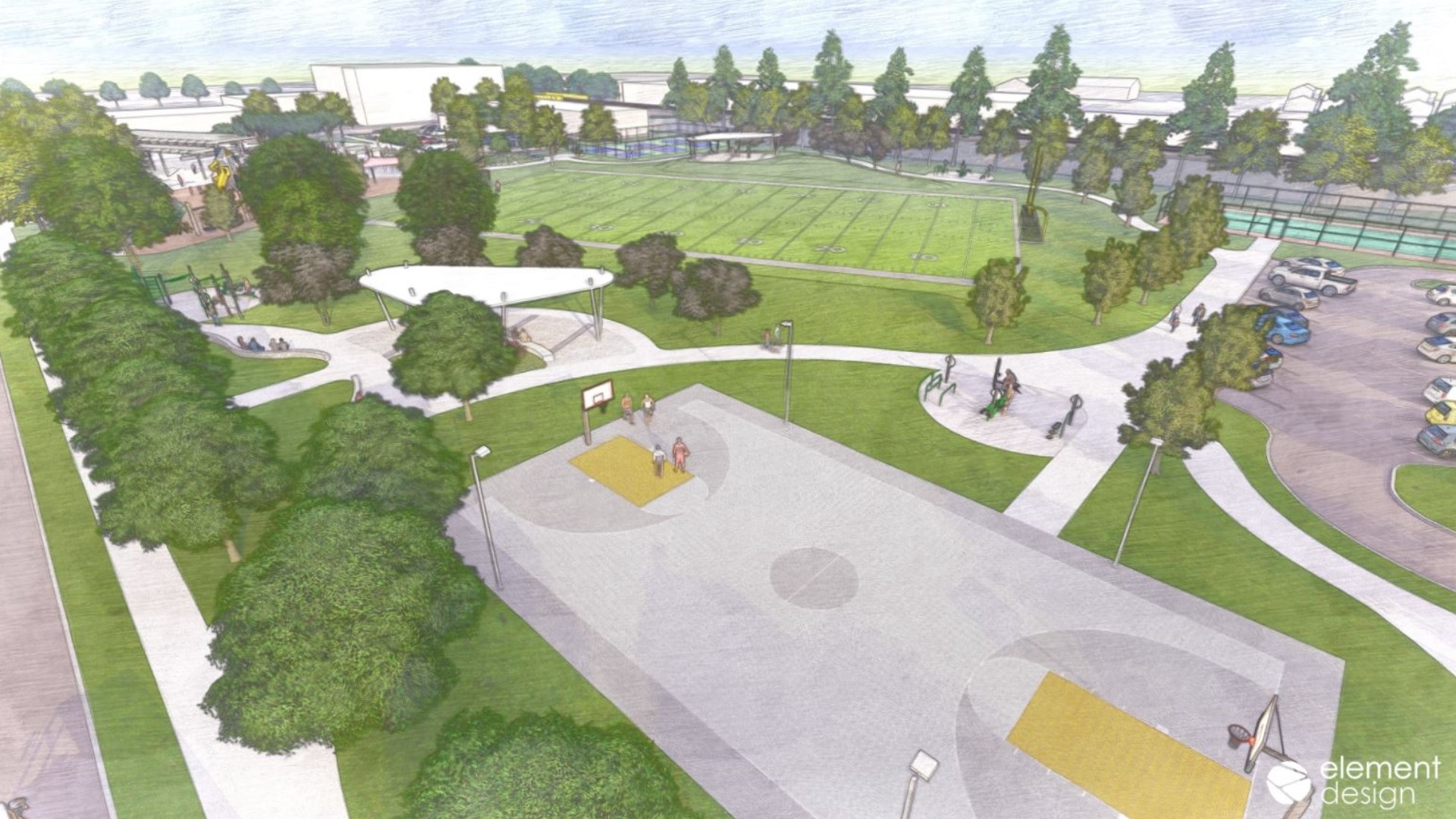 A $250,000 grant from the Cincinnati Bengals/NFL Foundation will go toward an artificial turf field for the park.