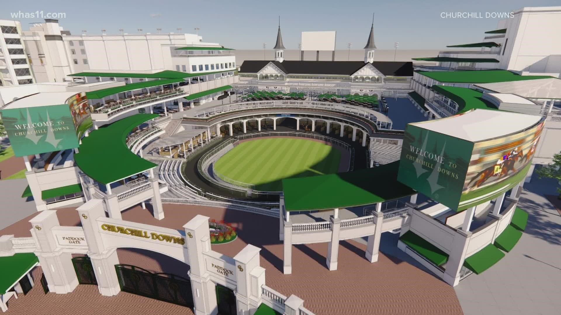 The multi-million dollar changes are expected to be complete by Kentucky Derby 150 in 2024.