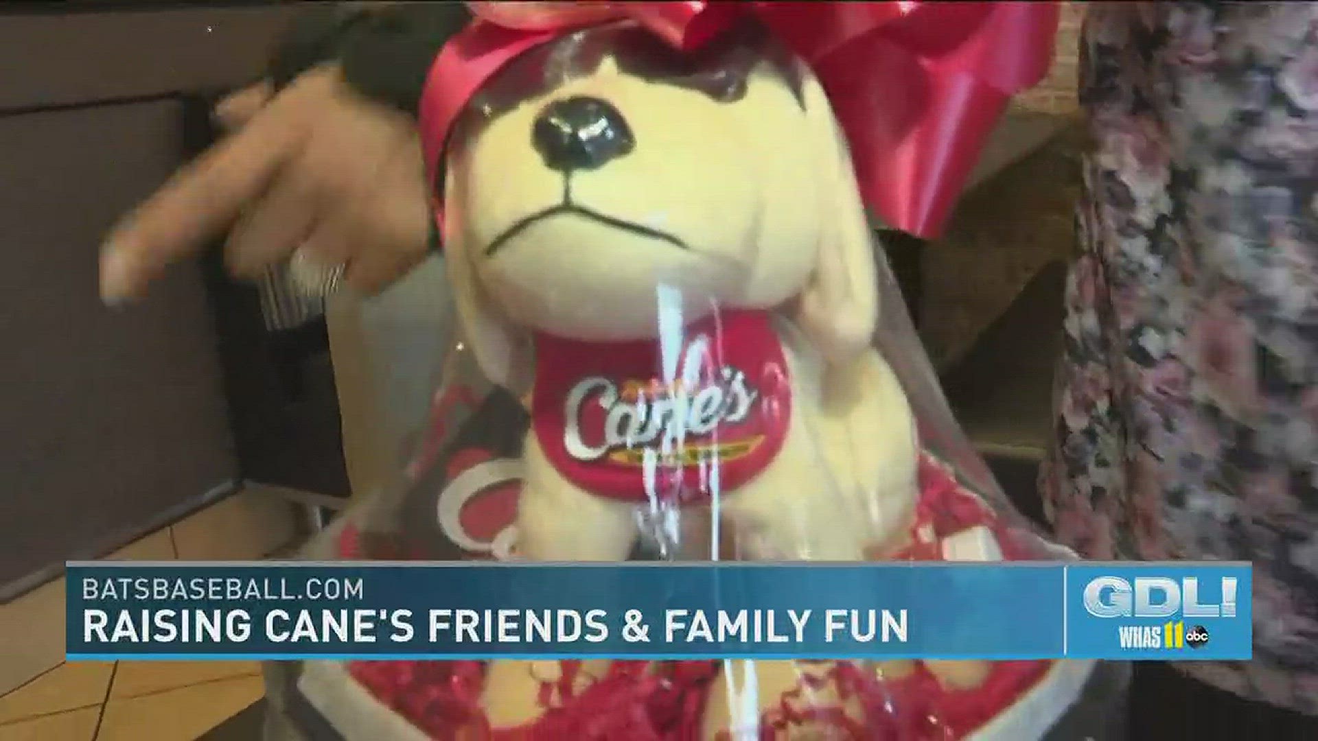 Angie Fenton is at Raising Cane's to get a taste of the delicious chicken fingers that will be on the menu for upcoming Louisville Bats games.