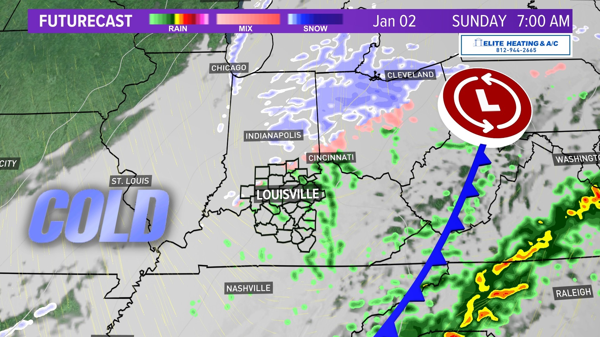 Timeline: When severe weather could hit Kentucky and Indiana | whas11.com