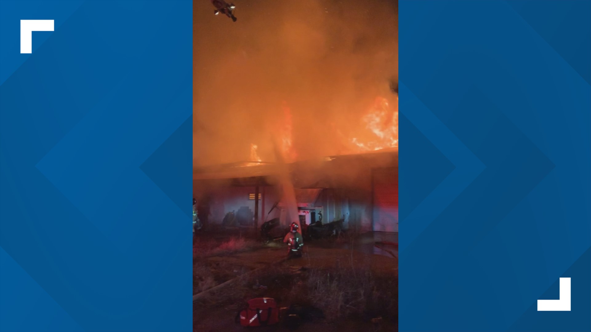 The fire department says it took nearly 40 firefighters around 30 minutes to get the fire under control. There have been no injuries reported.