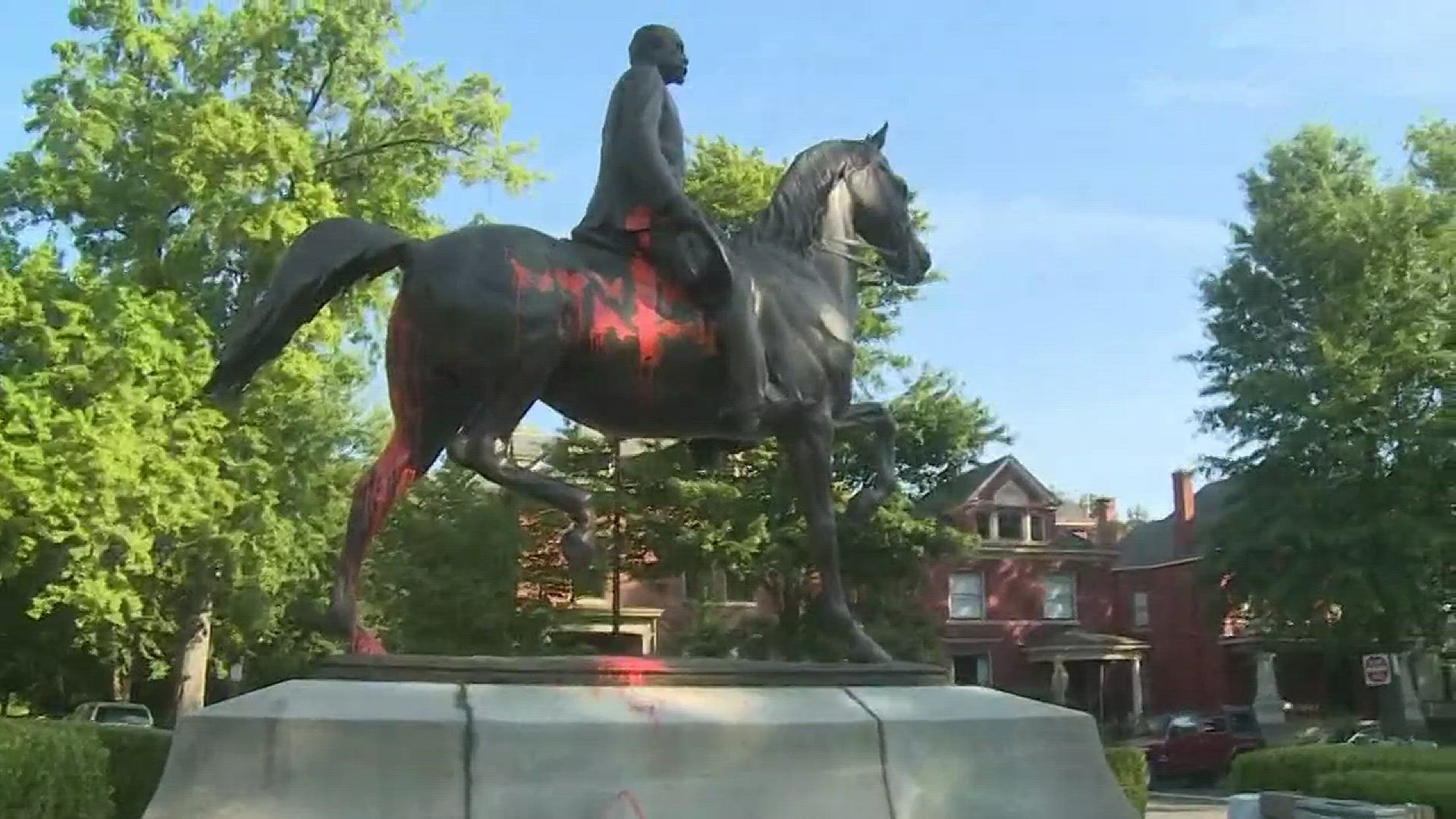 The statue of a confederate soldier vandalized over the weekend in the Cherokee Triangle is leading to a much bigger discussion with the Mayor about public art and statues, and what is linked to racism and slavery.