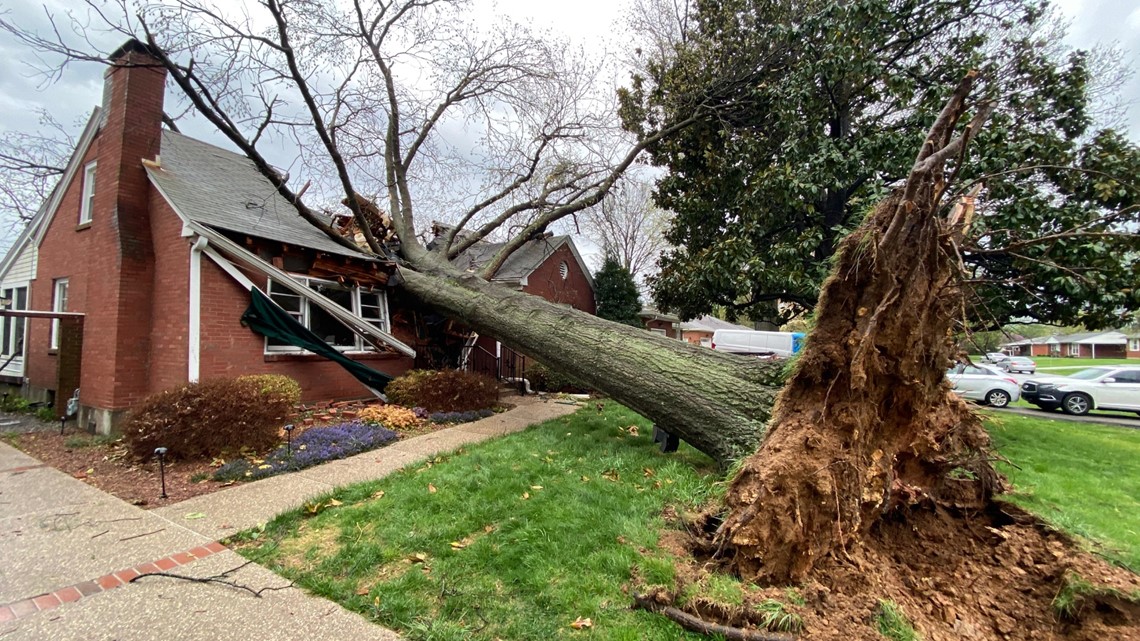 Suspected EF1 tornado rips through parts of Louisville