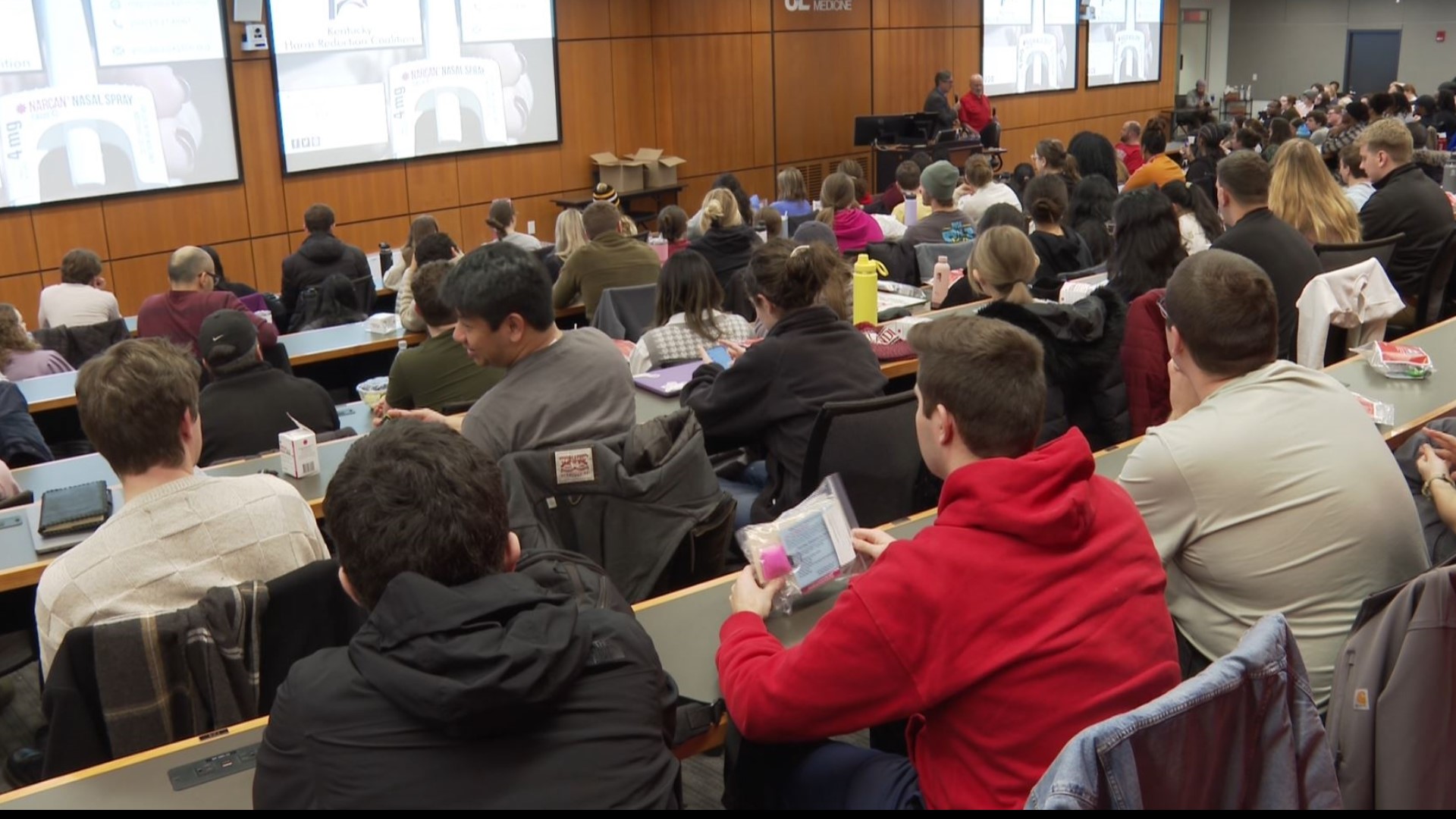 On Tuesday, about 165 future physicians received lessons on how to properly use naloxone, more commonly known as Narcan.