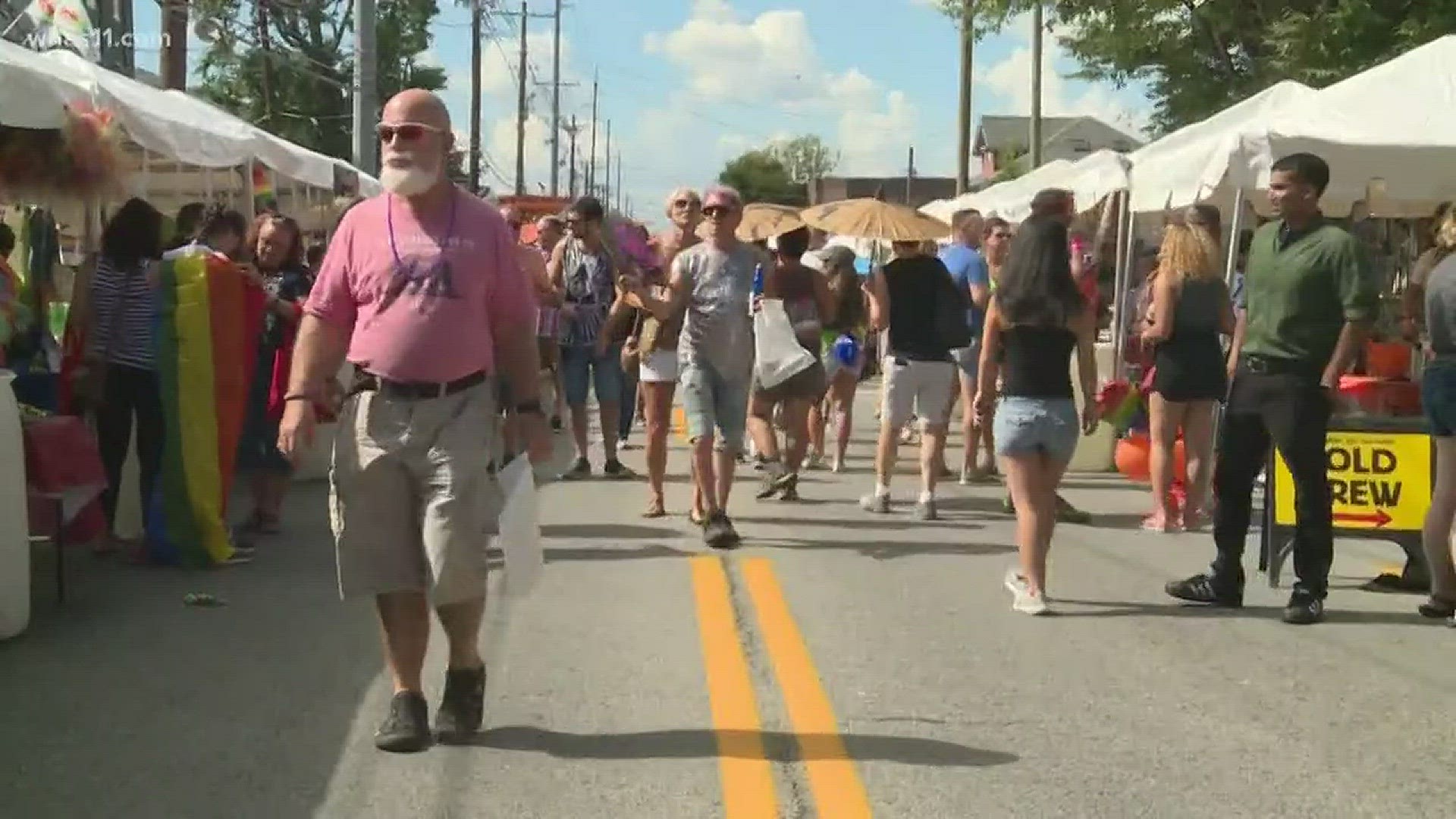 The Louisville Pride Festival is celebrating its fourth year in the Highlands.