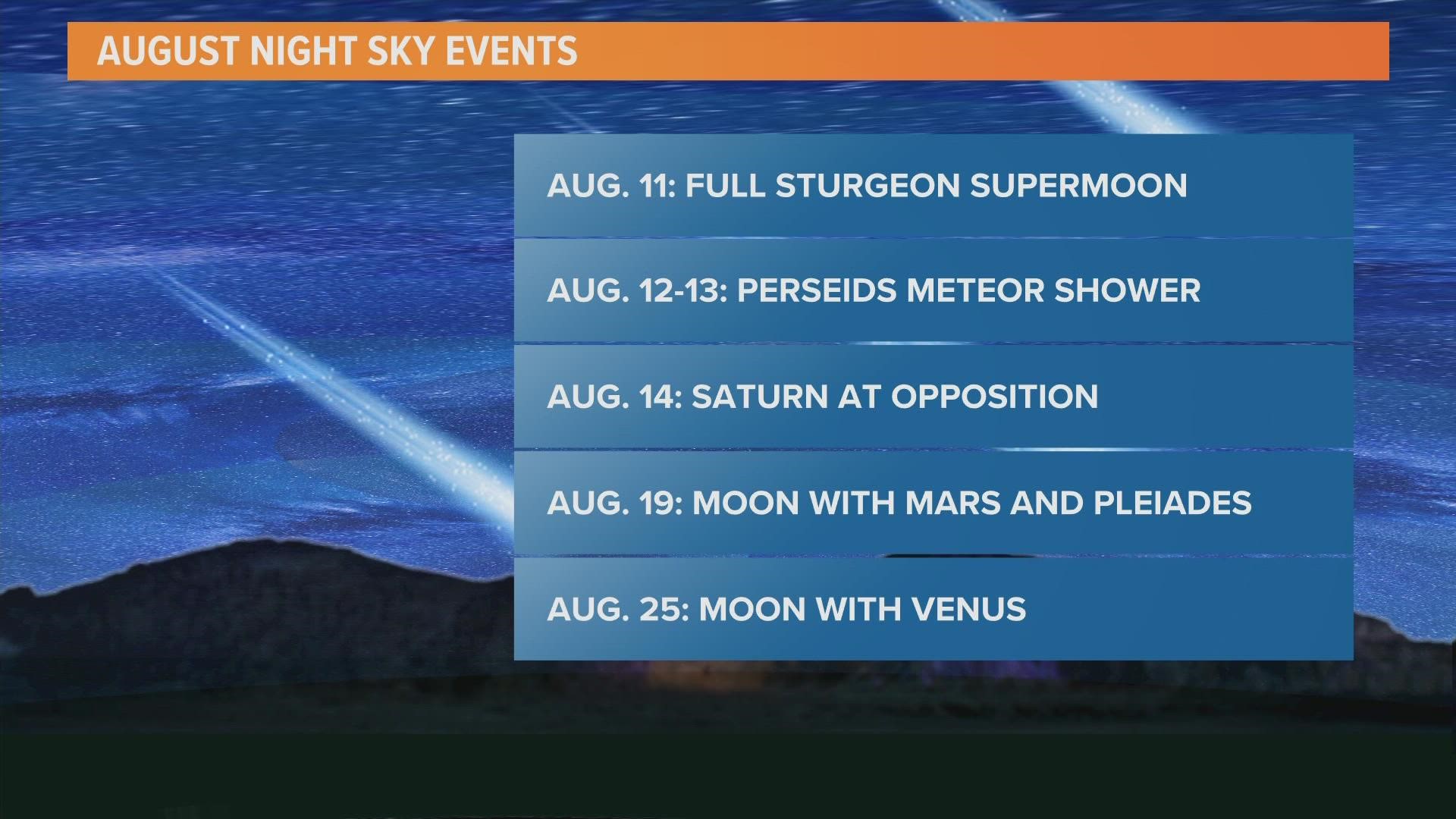 August's Night Sky Will Bring Supermoons, a Meteor Shower and More