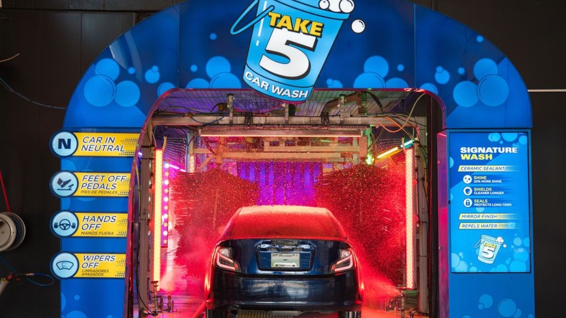 Take 5 Car Wash celebrating grand opening with free car washes