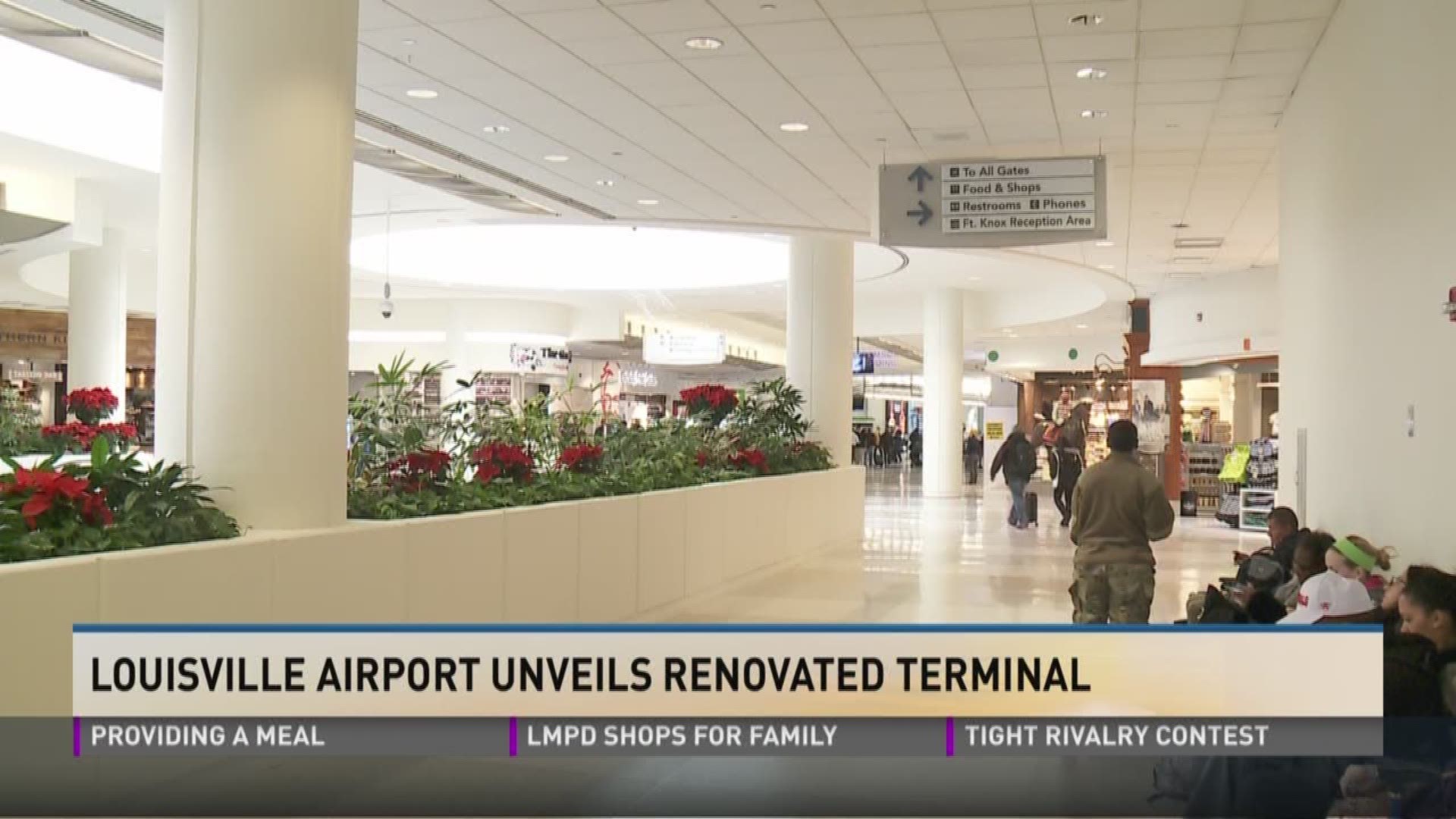Louisville Airport unveils renovated terminal