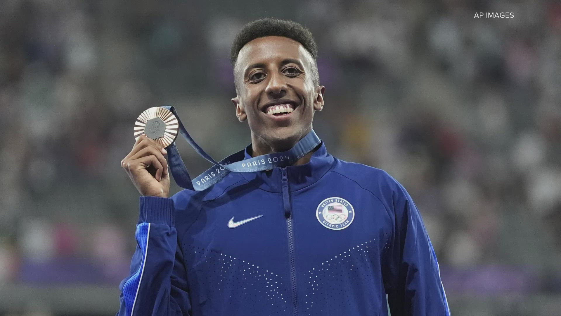 Louisville-native Yared Nuguse won bronze in a stunning finish during the men's 1500 meter finals at the Paris Olympics.