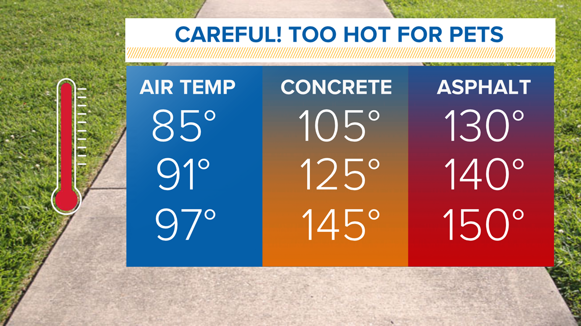 The heat is on how hot common outdoor surfaces can get in the summer