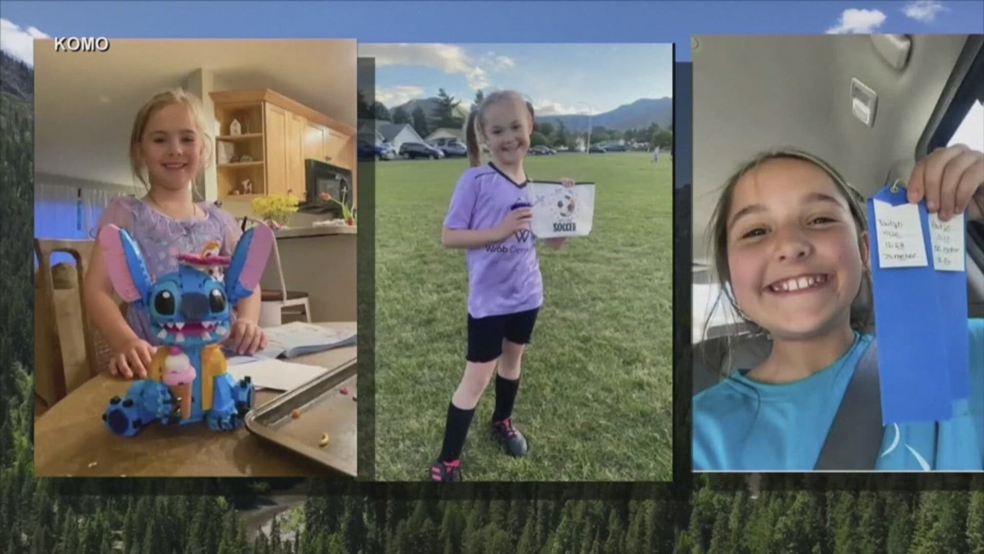State and federal authorities are searching for the young girls' father, who had custody of the girls when they were killed.