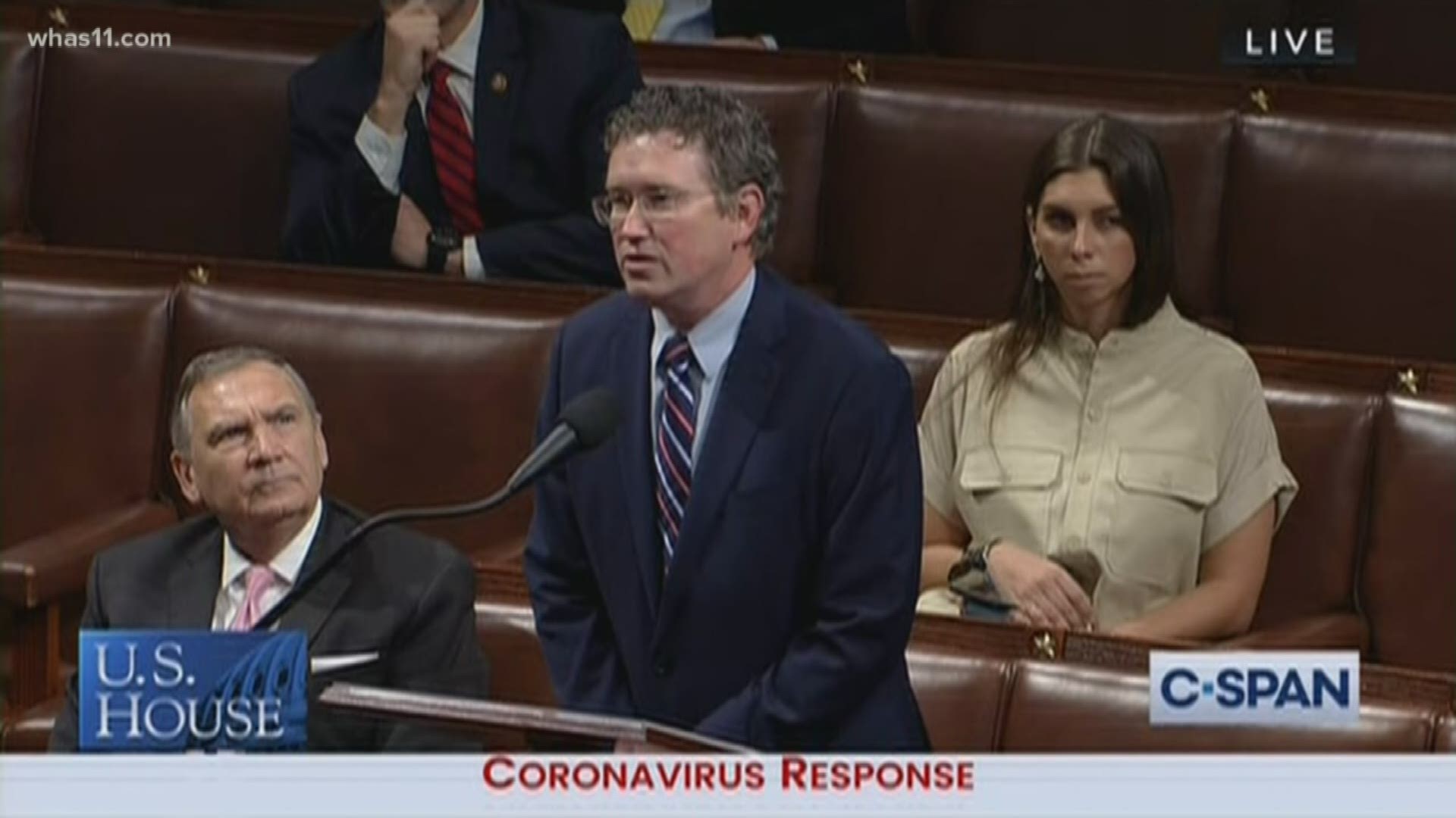 4th District U-S Congressman Thomas Massie made a move that forced his colleagues to travel to vote for that 2-point-2 trillion dollar coronavirus relief package.