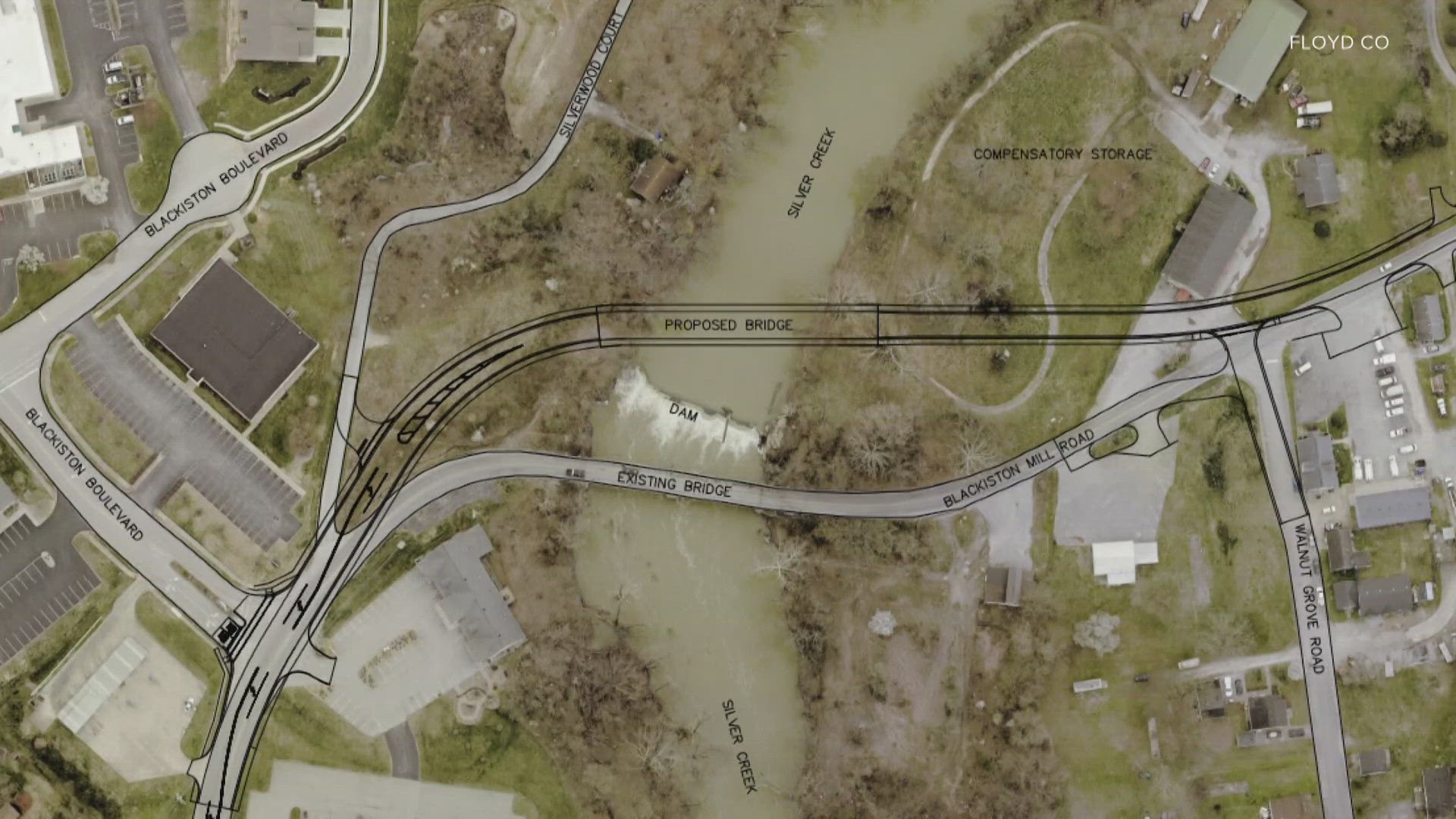 Dam failure closes Blackiston Mill Bridge in southern Indiana