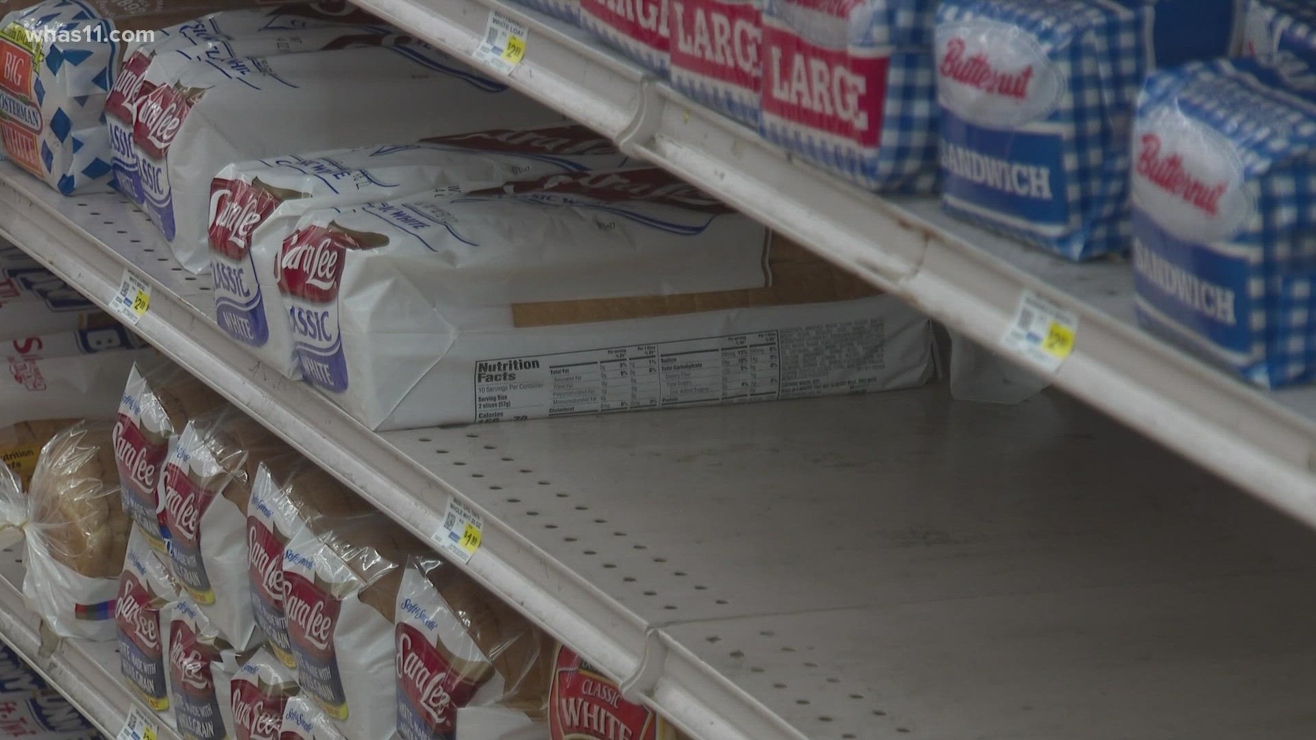 The Winter weather forecast is sending people to grocery stores; many could see empty shelves on some items.