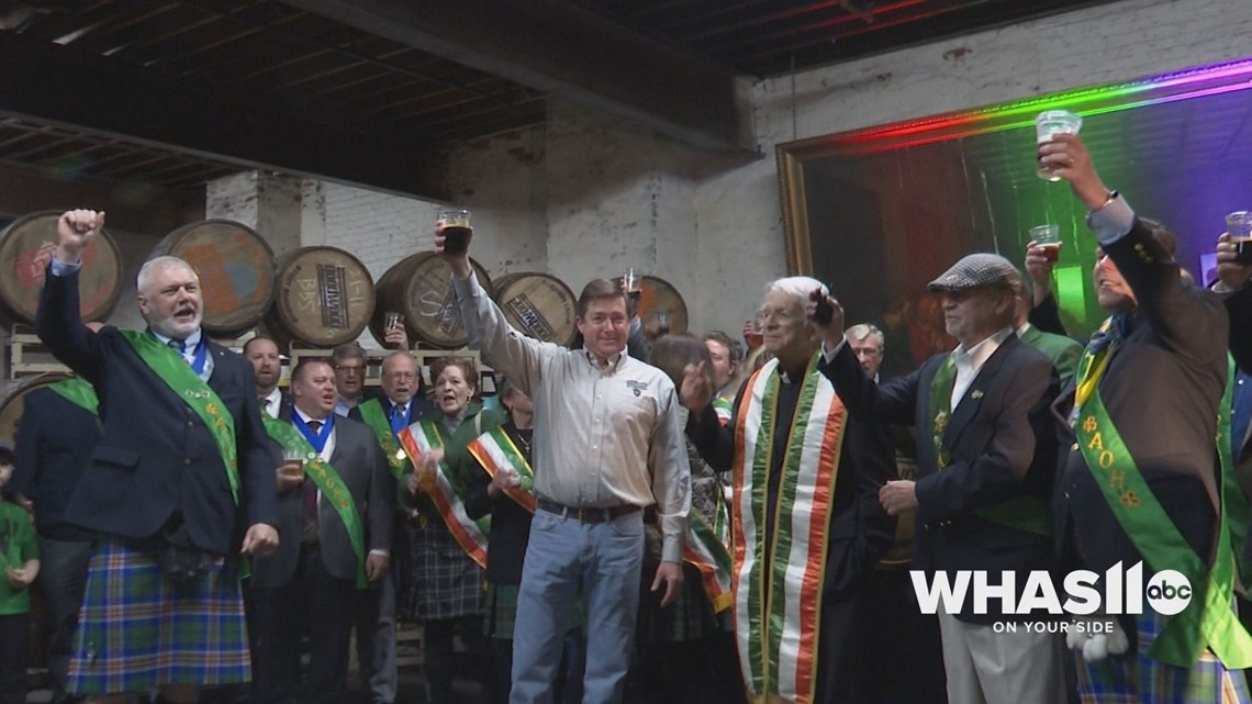 Blessed! Watch Louisville AOH beer blessing ceremony ahead of 2022 St. Patrick's Parade