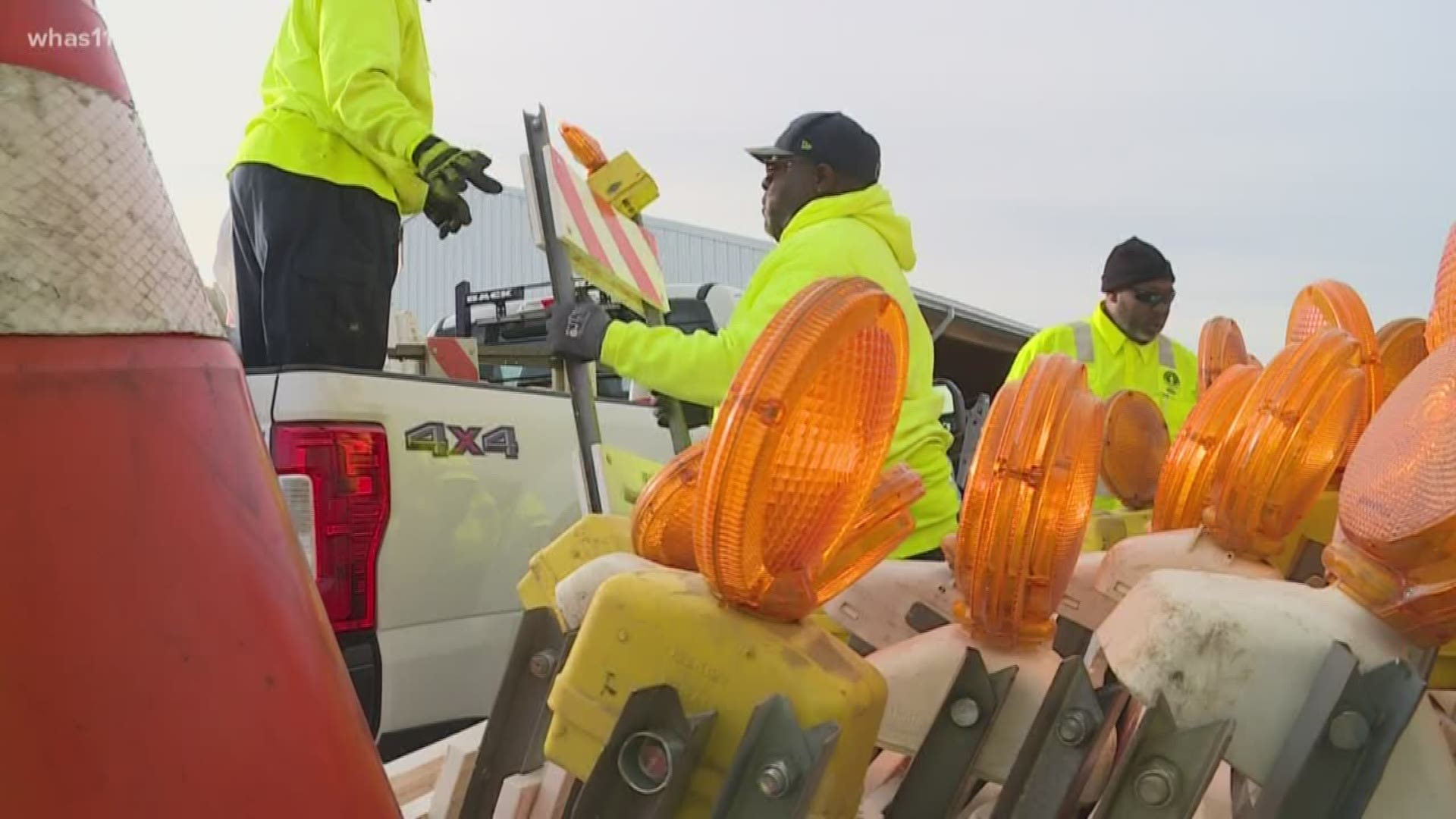 Crews from Public Works and MSD are preparing for potential flooding this weekend in Louisville