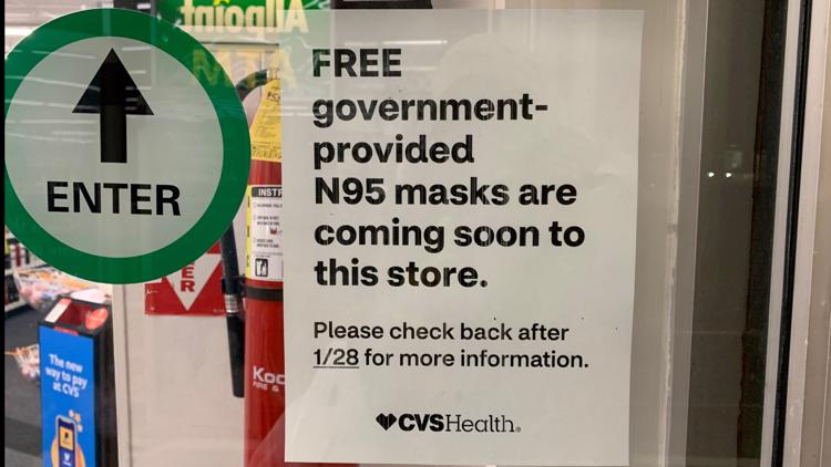 Meijer, Walgreens, CVS to carry the free N95 masks available through federal program