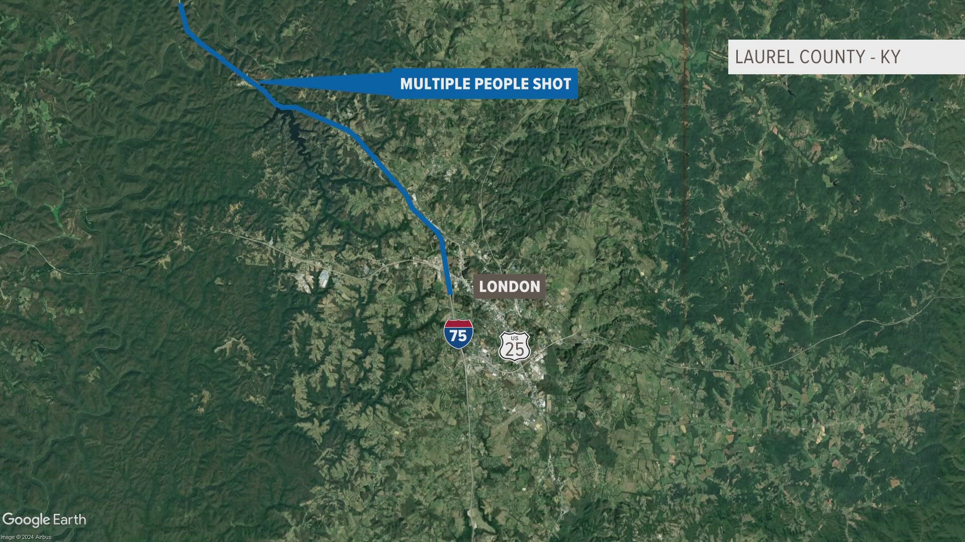 Kentucky State Police say they are pushing deeper into the Daniel Boone National Forest, in search for man who they say shot multiple people on I-75 last weekend.