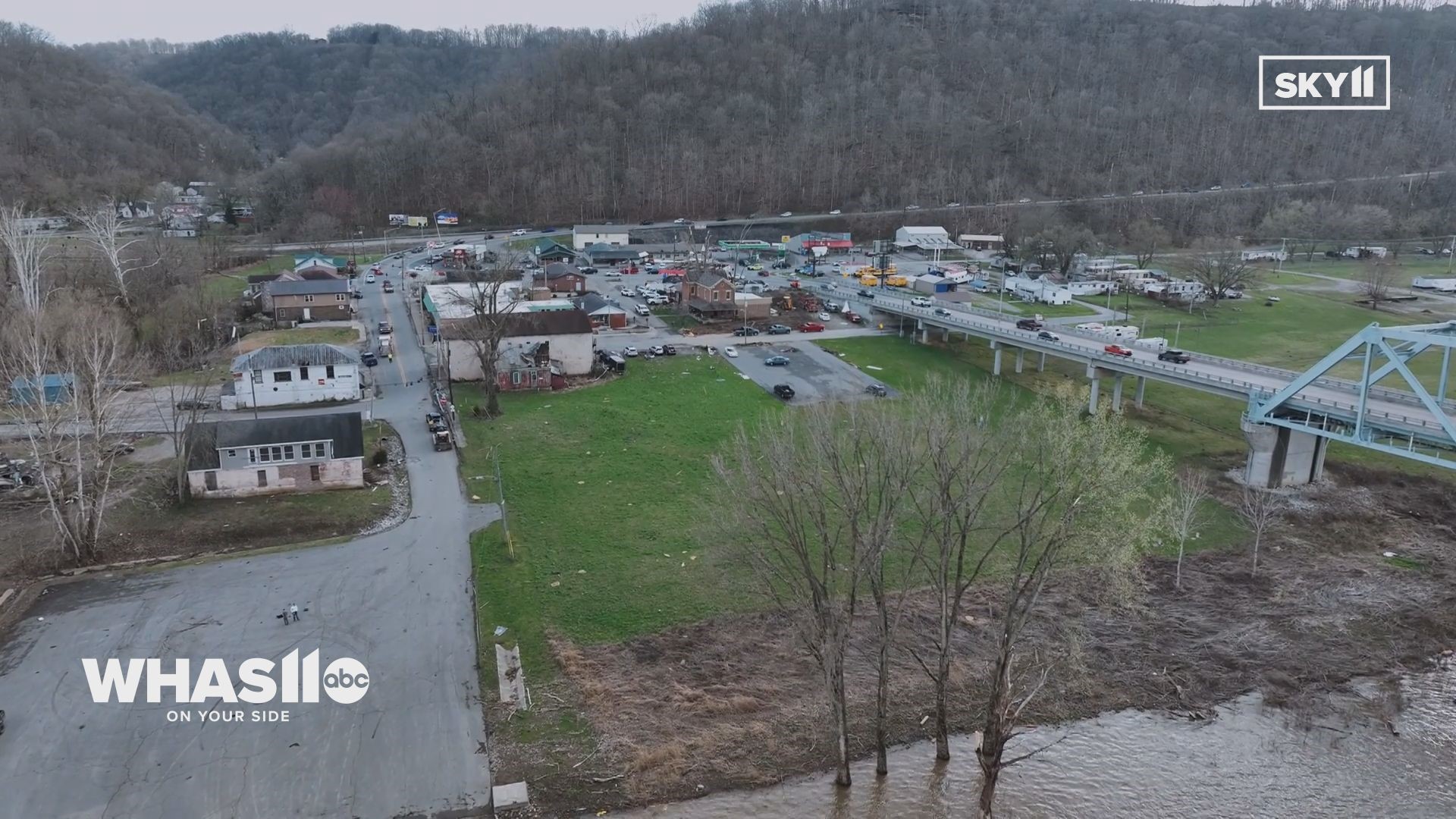 RAW: Drone footage shows tornado damage in Milton, Kentucky  whas11.com