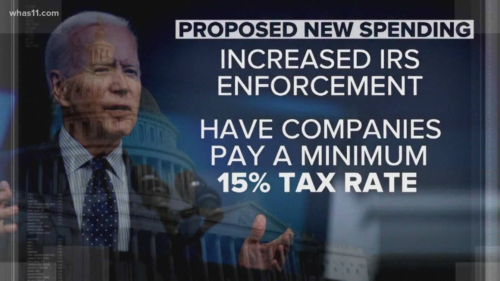 President Joe Biden proposed an infrastructure package worth $1 trillion in new spending that would be funded without raising the corporate tax rate.