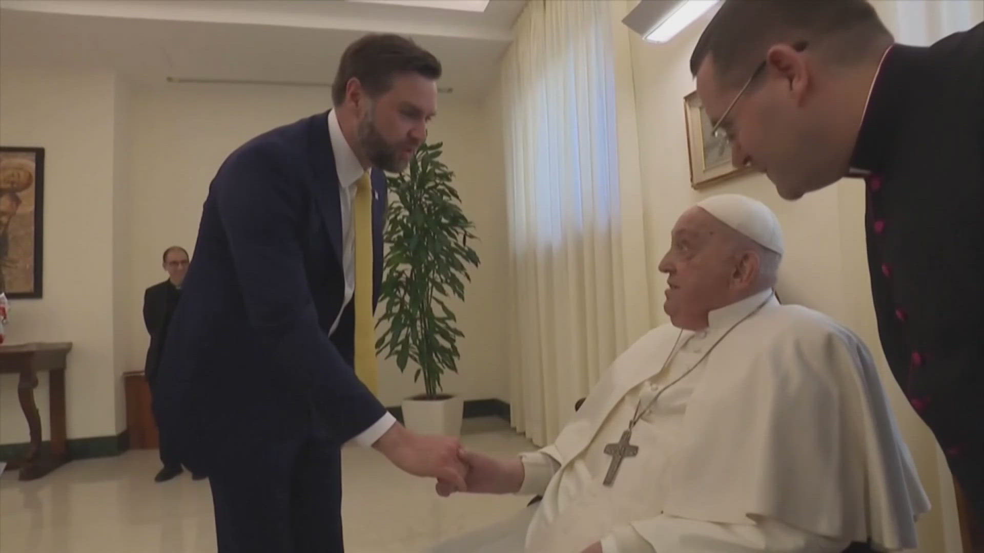 Vice President JD Vance met with the Pontiff to exchange Easter greetings before a rare appearance from Pope Francis.