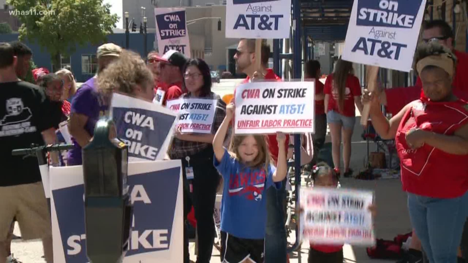 More than 20,000 AT&T employees in 9 states are calling out the communications giant for unfair labor practices.