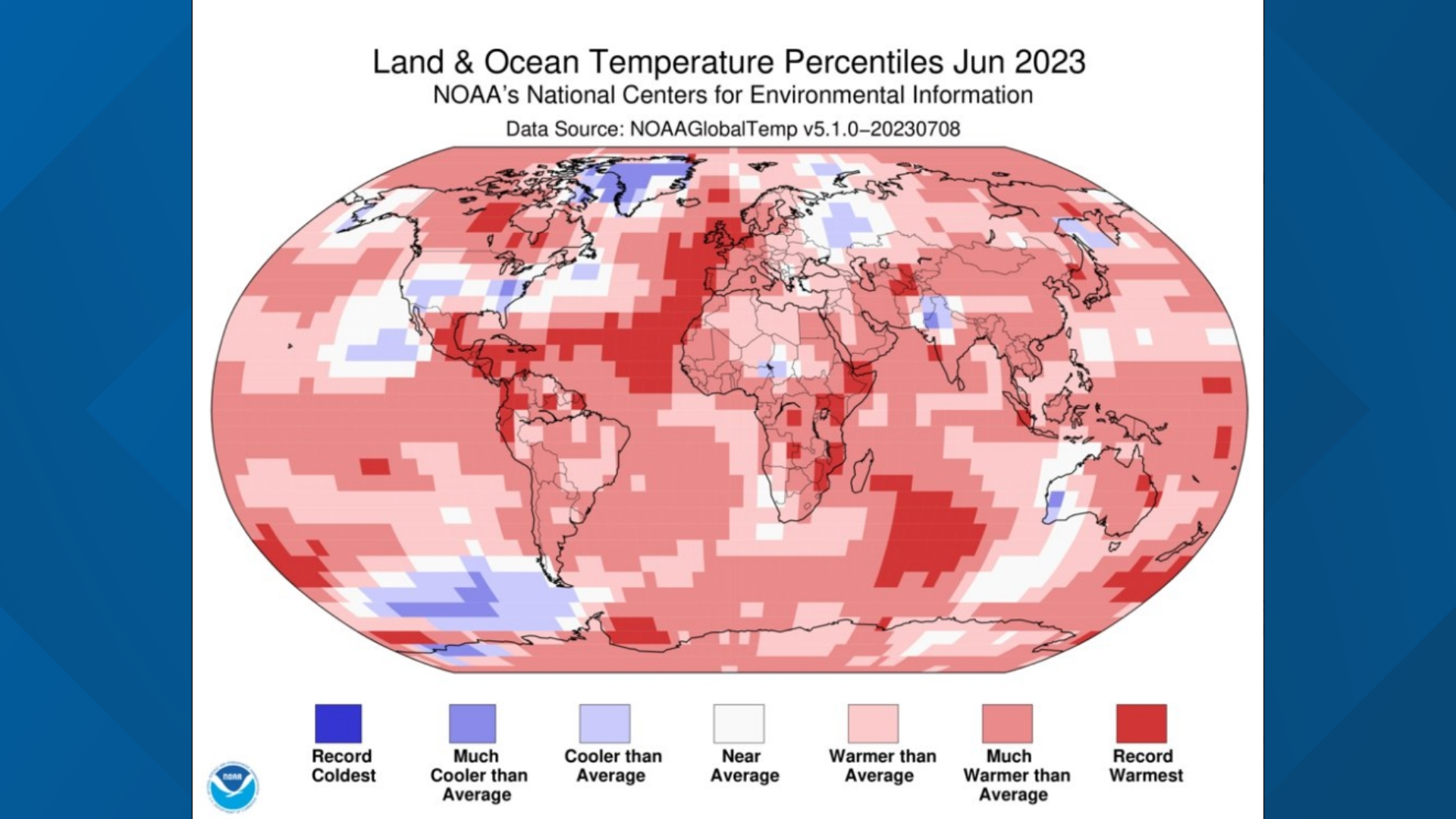 Global sea water surface is warming to alltime high
