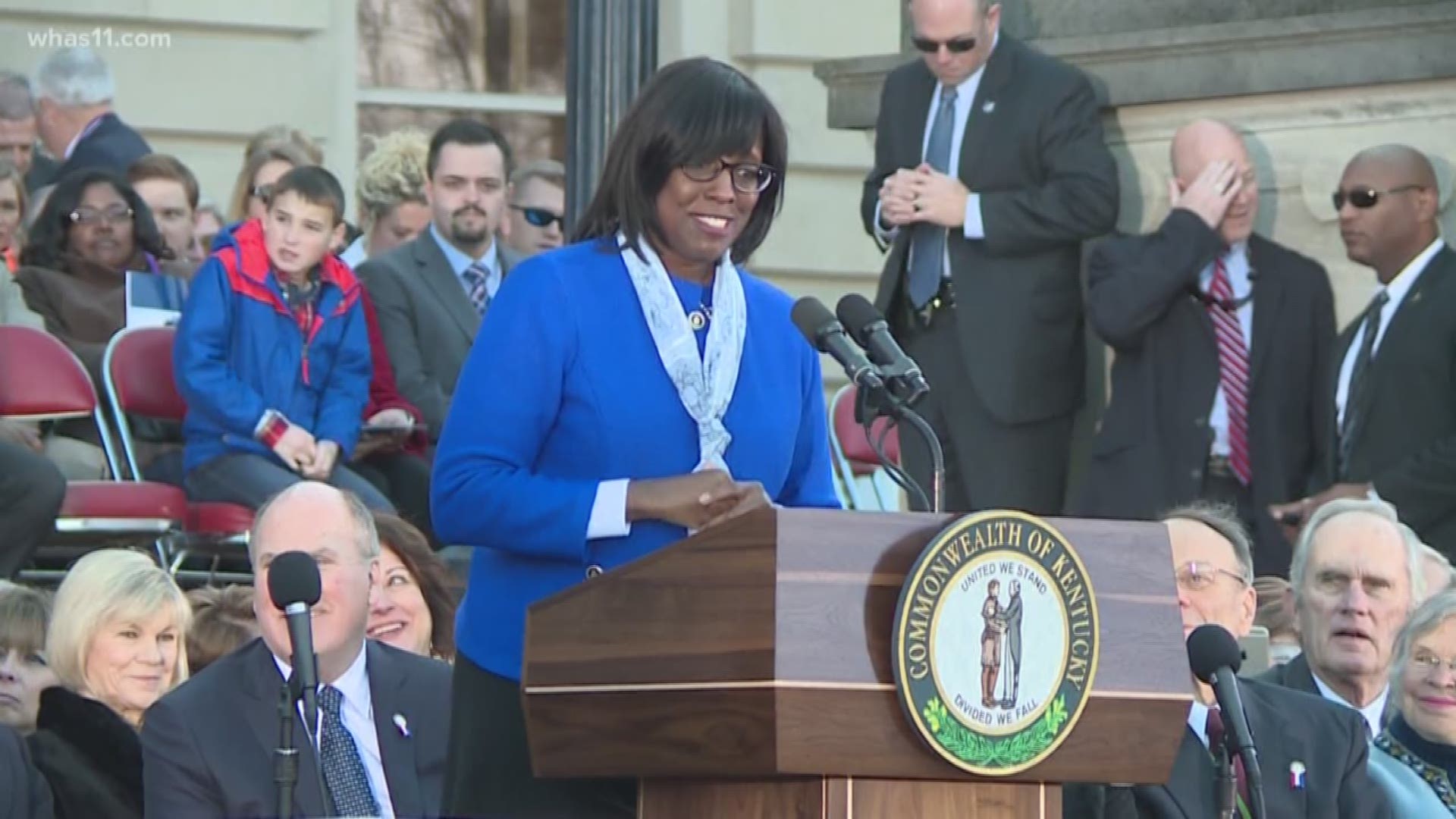 The future of Jenean Hampton's role as Kentucky's Lieutenant Governor is up in the air.