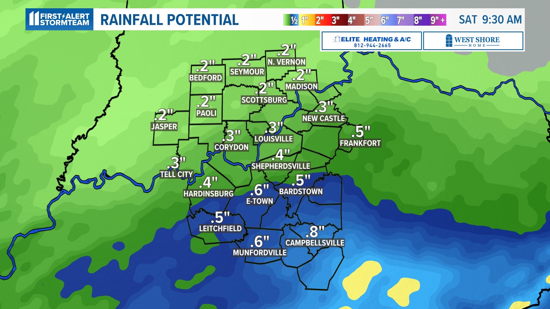Will it snow in Louisville this weekend?