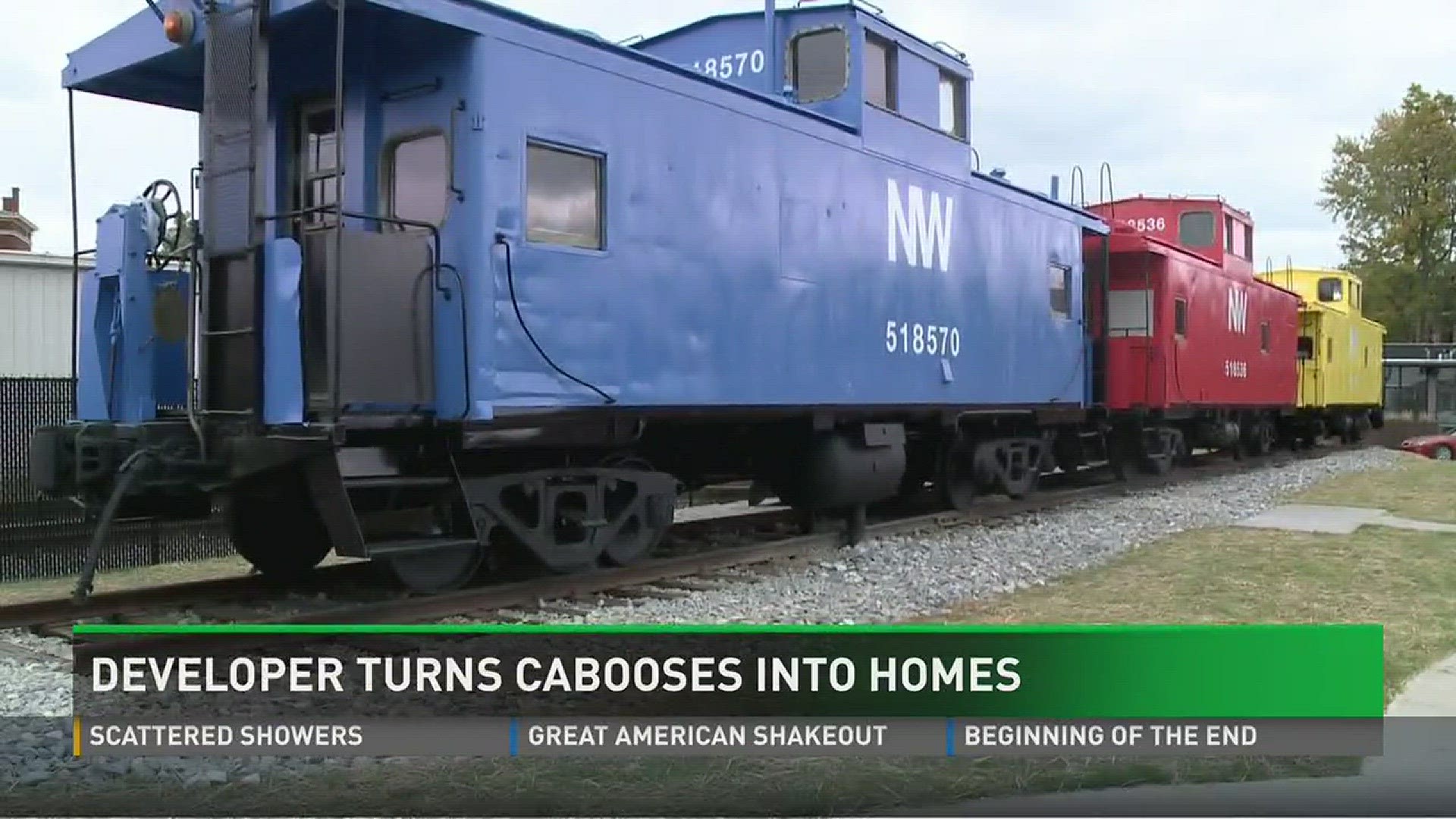 Developer turns cabooses into homes