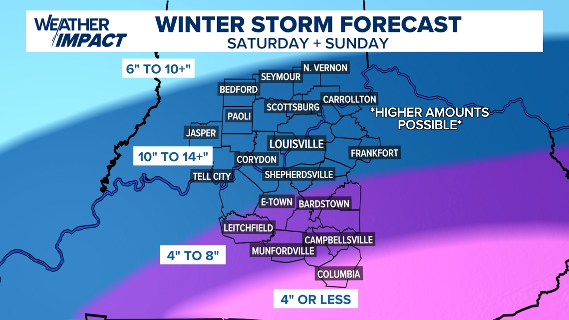 How much snow will Kentucky get this weekend? Here's what the models say