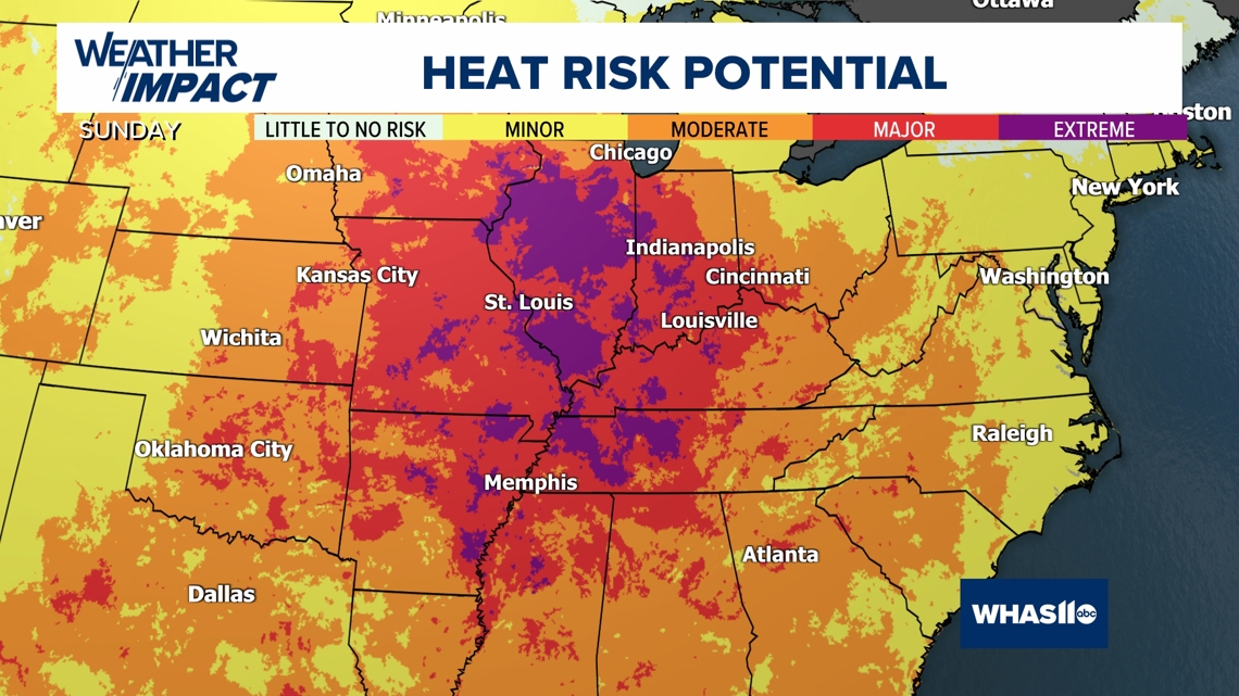 Kentucky and Indiana brace for extreme heat through weekend; Air Quality Alert issued