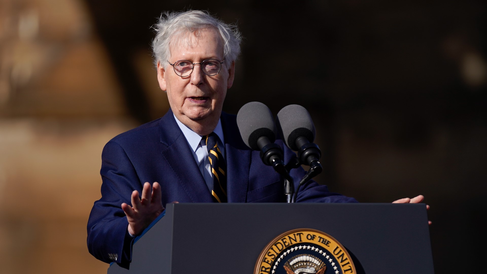 Friday, Senator Mitch McConnell responded to President Joe Biden's claim about Republicans wanting to "sunset" Medicare and Social Security.