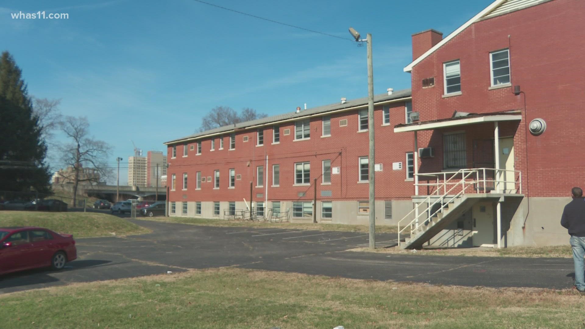 Organizers of the Hope Village on East College Street answered questions about the space that will help those affected by homelessness.