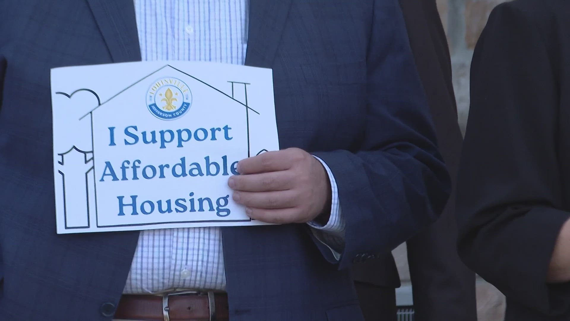 Louisville's mayor announced a plan to bring 15,000 affordable homes to the city.