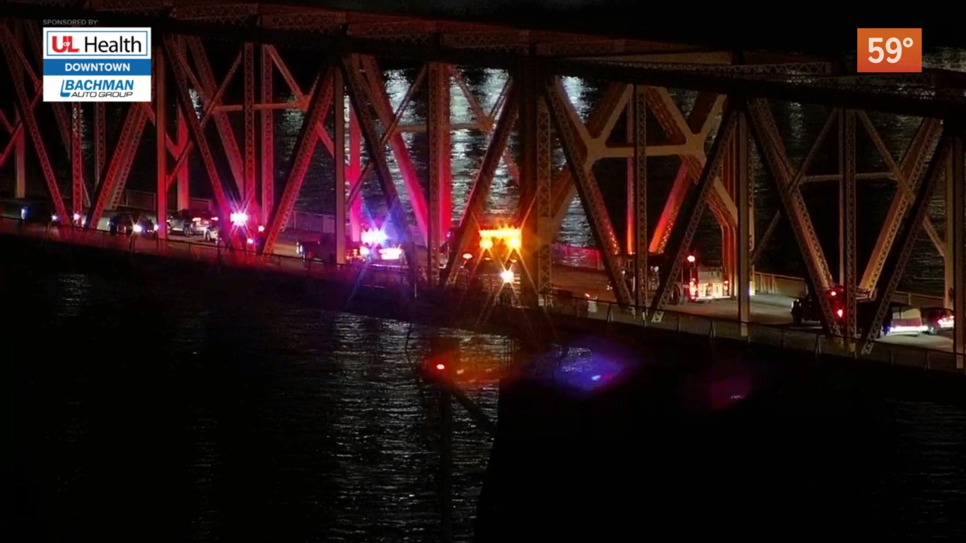 A pedestrian was hit by a car Thursday morning on the Second Street Bridge.