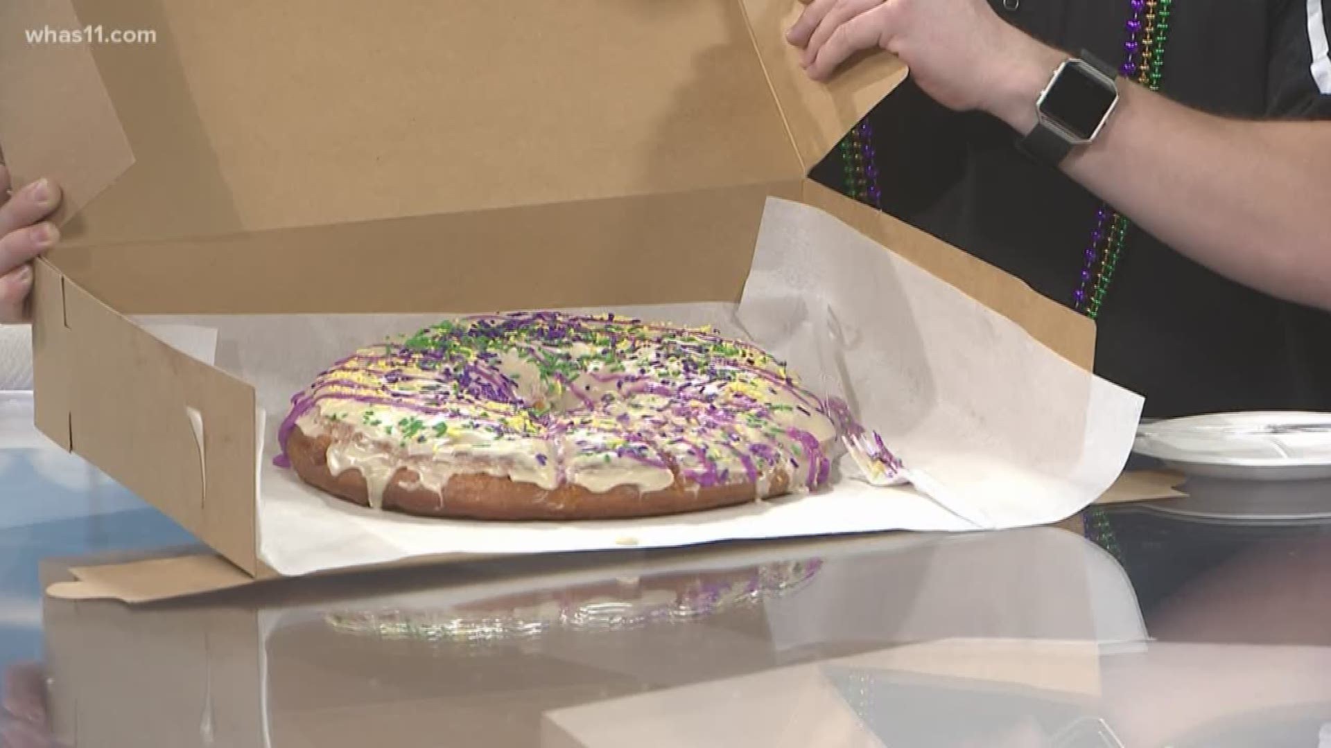 The morning crew got to celebrate Fat Tuesday with a sweet treat from Hi-Five Doughnuts.