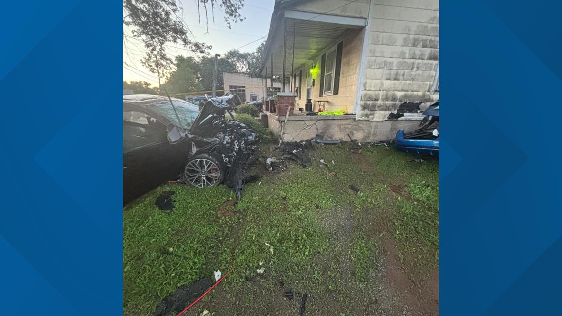 One dead, one hospitalized after car hits home | whas11.com