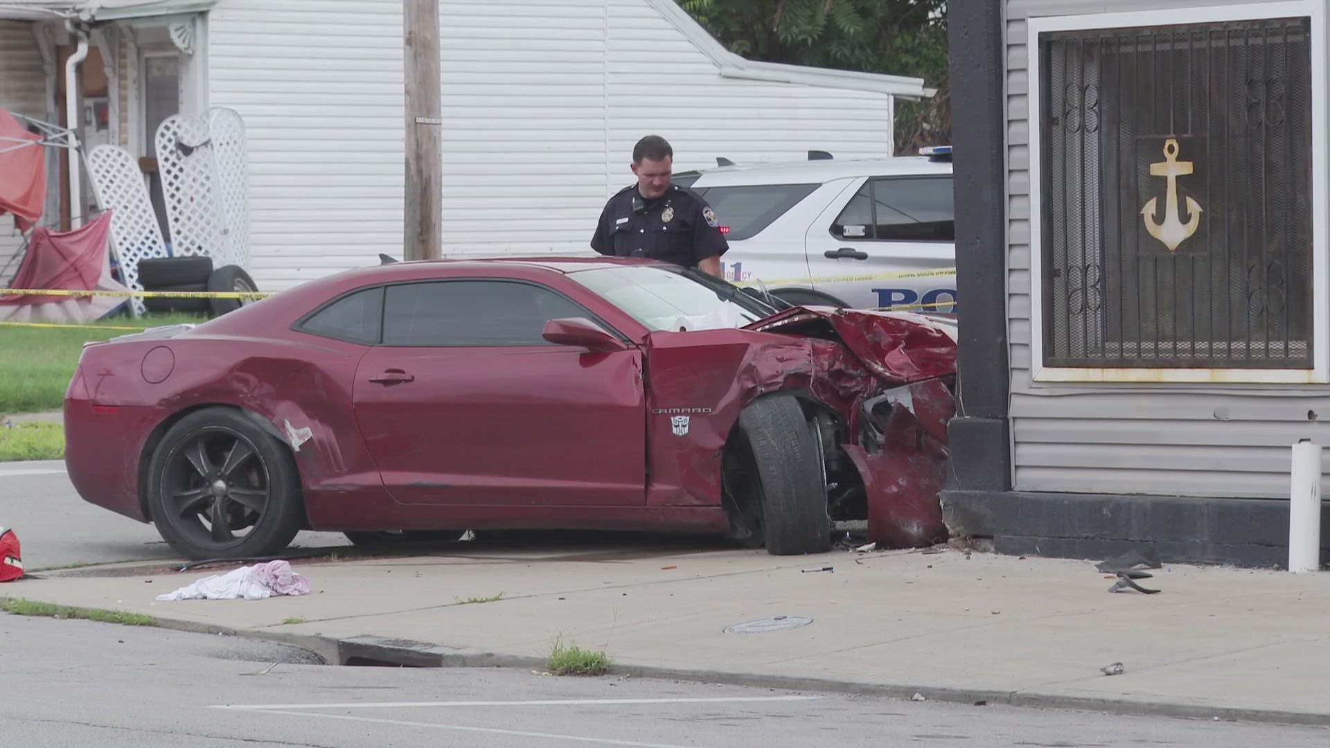 Louisville Metro Police are investigating after a teenager was shot and then involved in a car crash