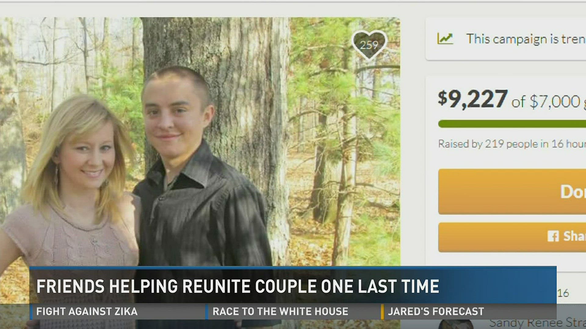 Friends helping reunite couple one last time