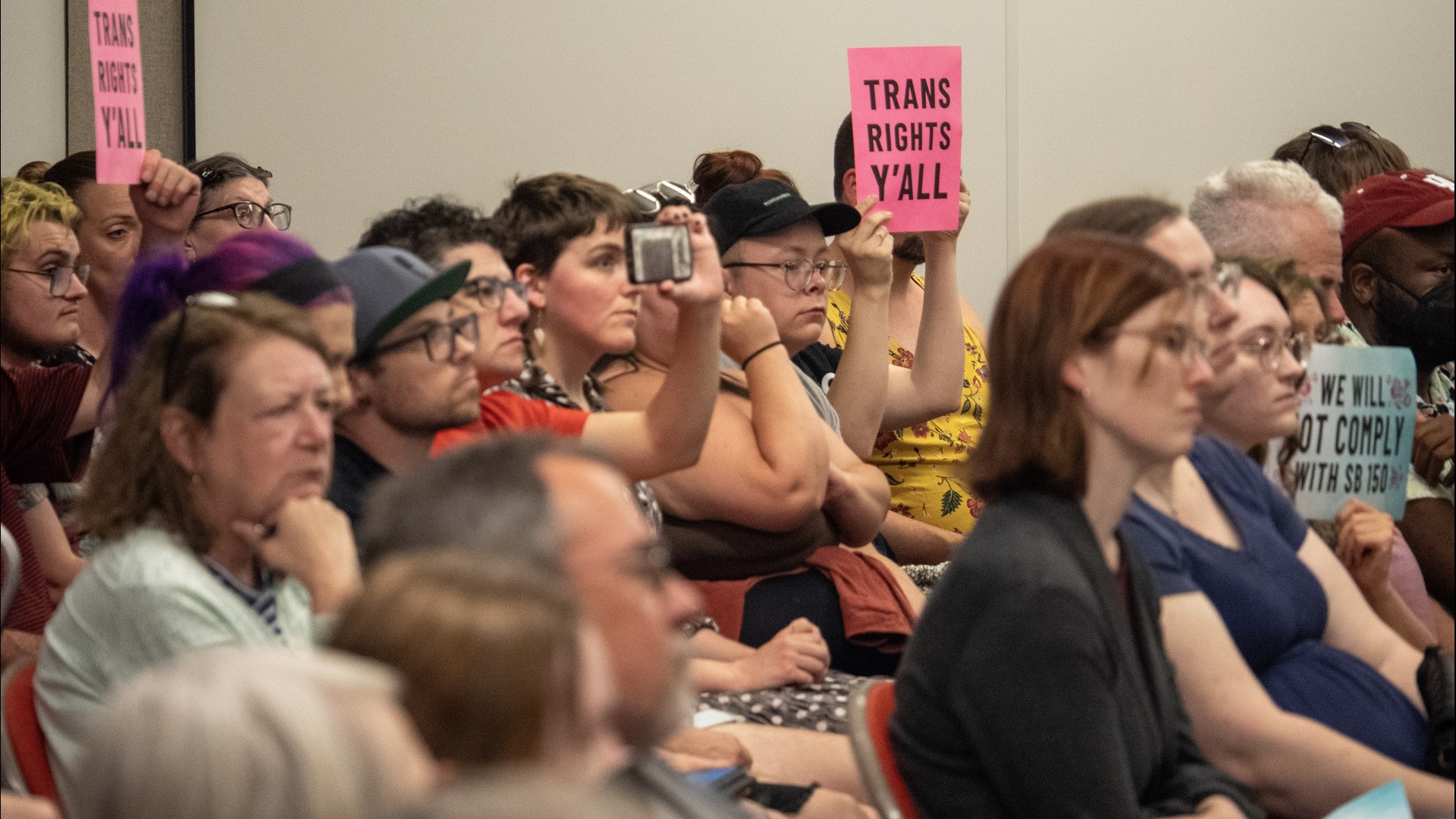 Inside the Van Hoose Center, students, parents, teachers and allies took to the podium and voiced how the decision will impact students.