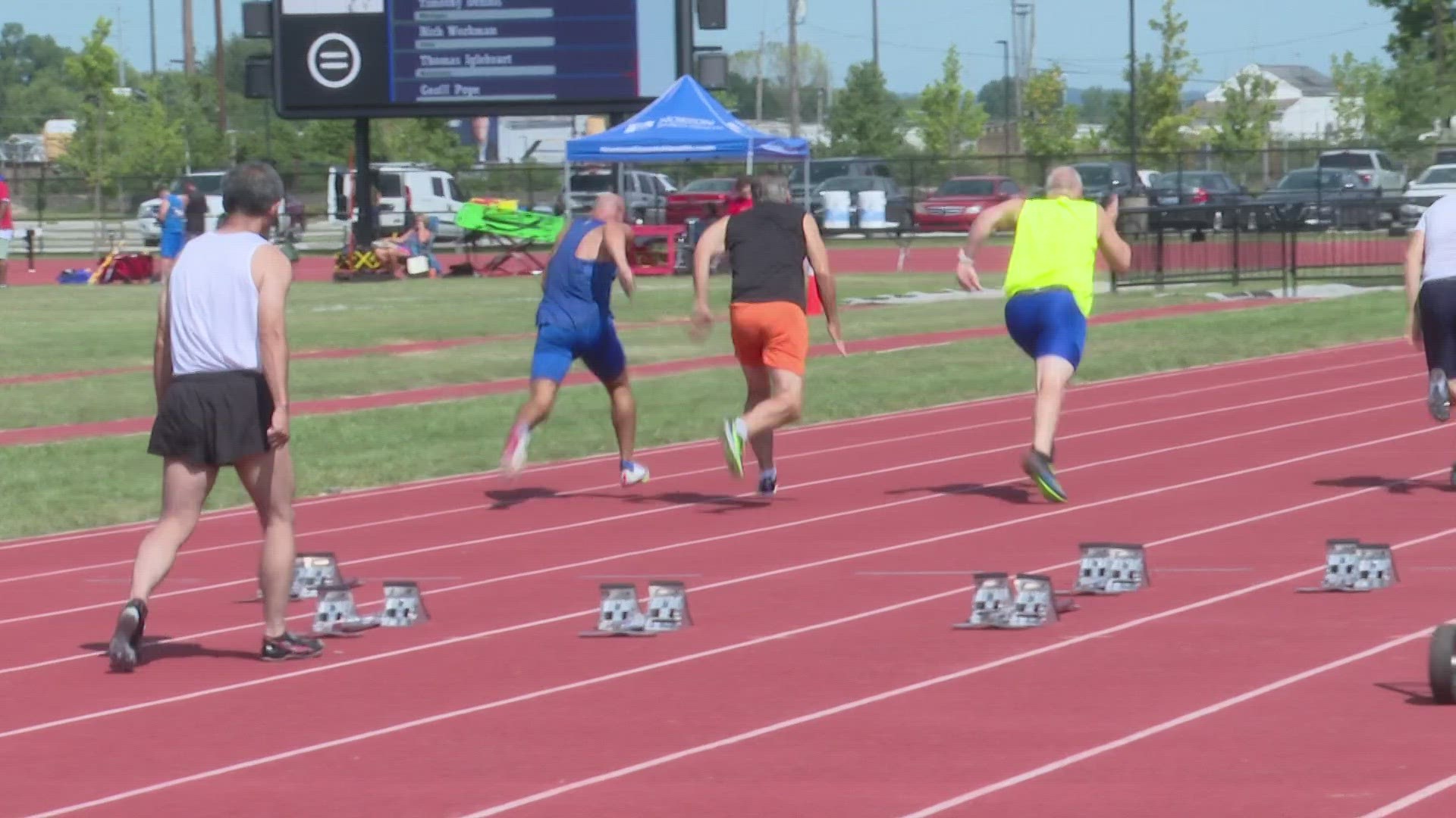 Seniors competed in Olympic-styled events at the Norton Sports and Learning Complex on Sunday.