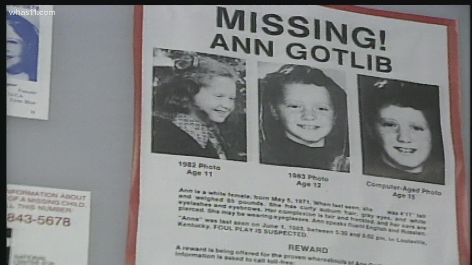 12-year-old Ann Gotlib disappeared in 1983. WHAS11 FOCUS team has exclusive never-before-released police files after a 3-year legal battle.
