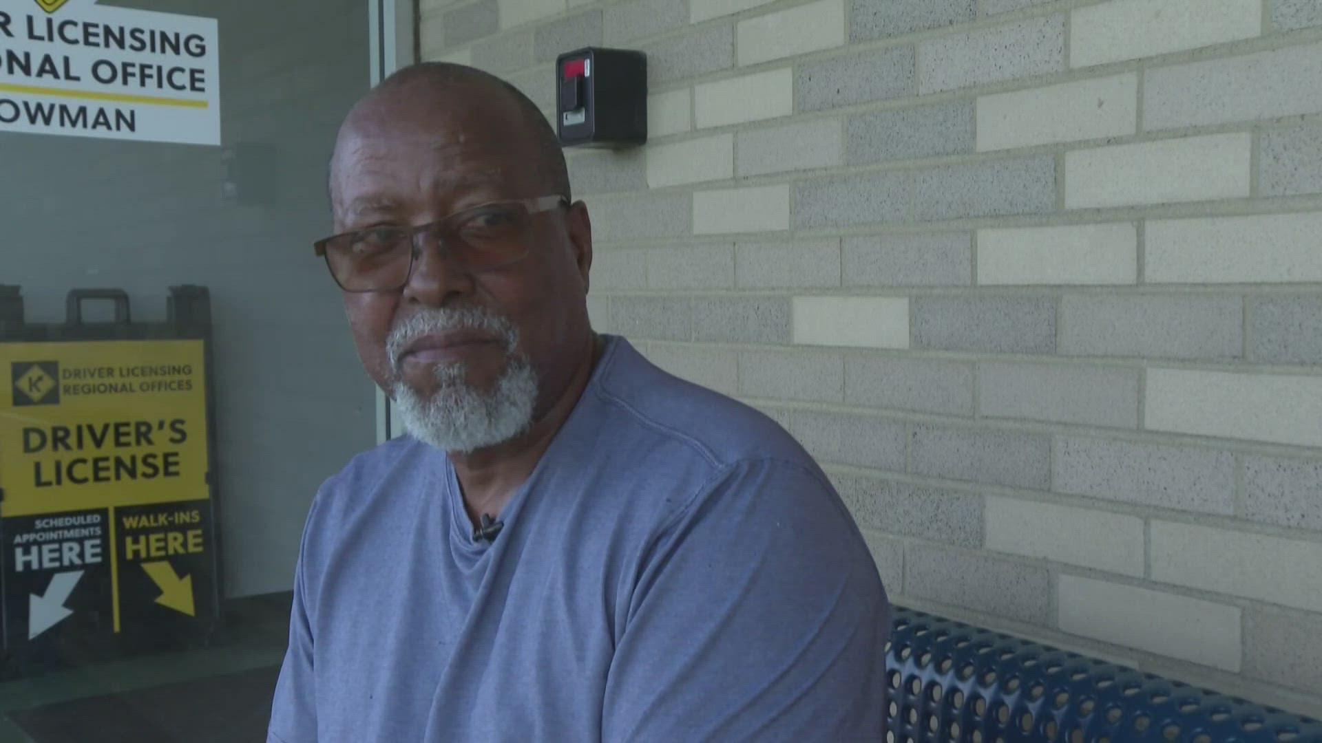 Robert Guest waited more than 30 minutes to get his license renewed Friday.