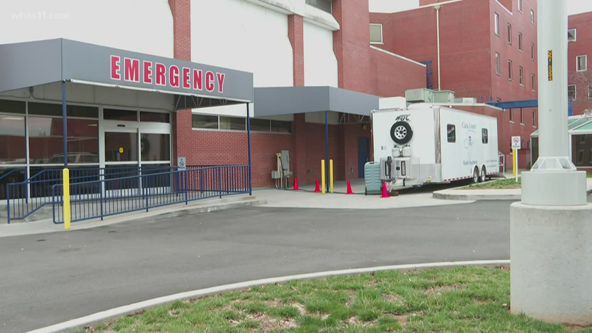 Clark Memorial Hospital in Jeffersonville says there have been days when PPE is low