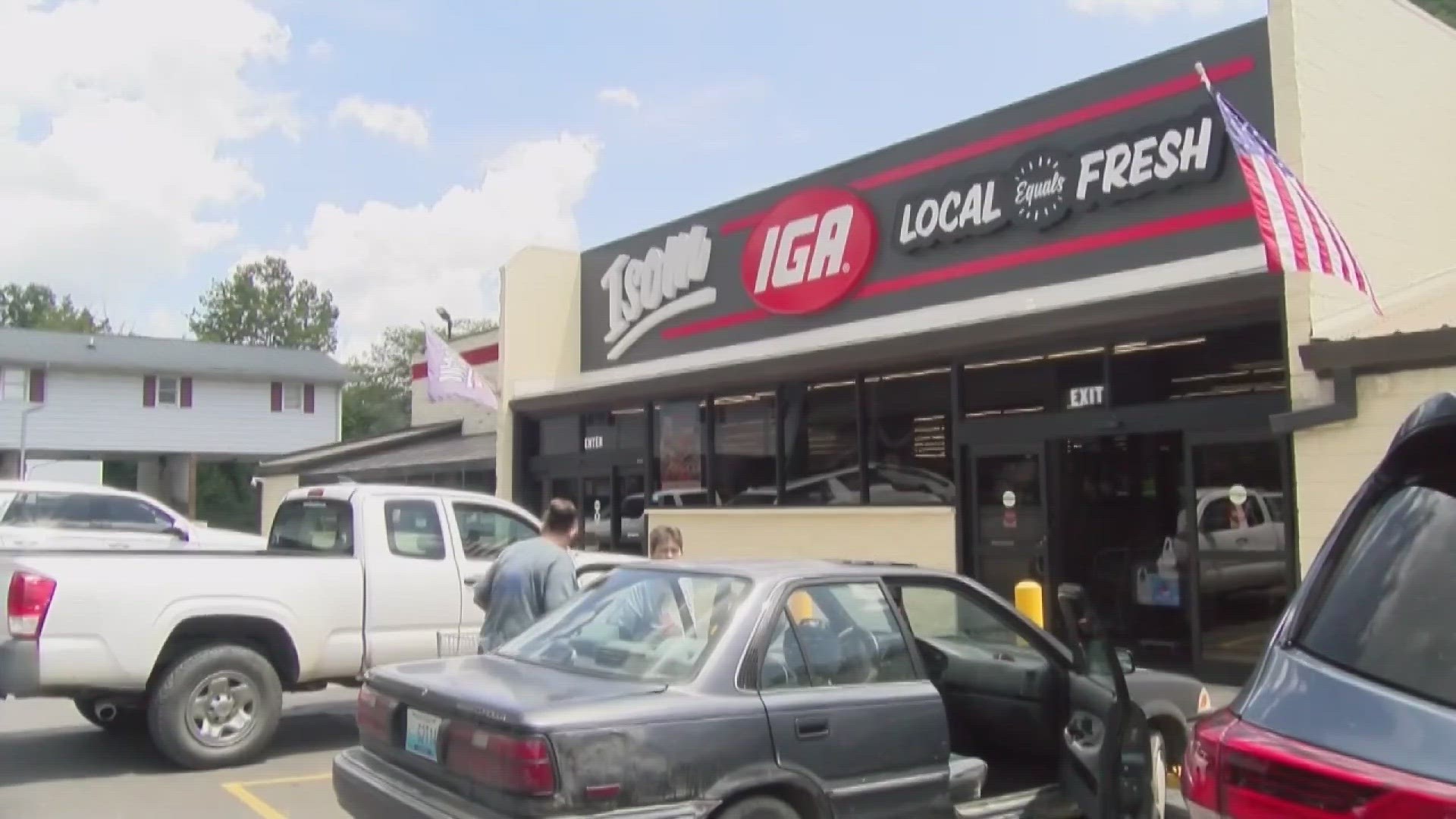 In the small town of Isom, the IGA, the only grocery store for miles, ended up underwater during the 2022 floods.