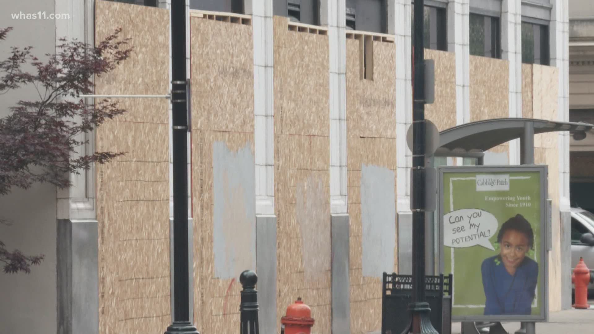 Business leaders will discuss how to reopen businesses along Main Street in downtown Louisville.